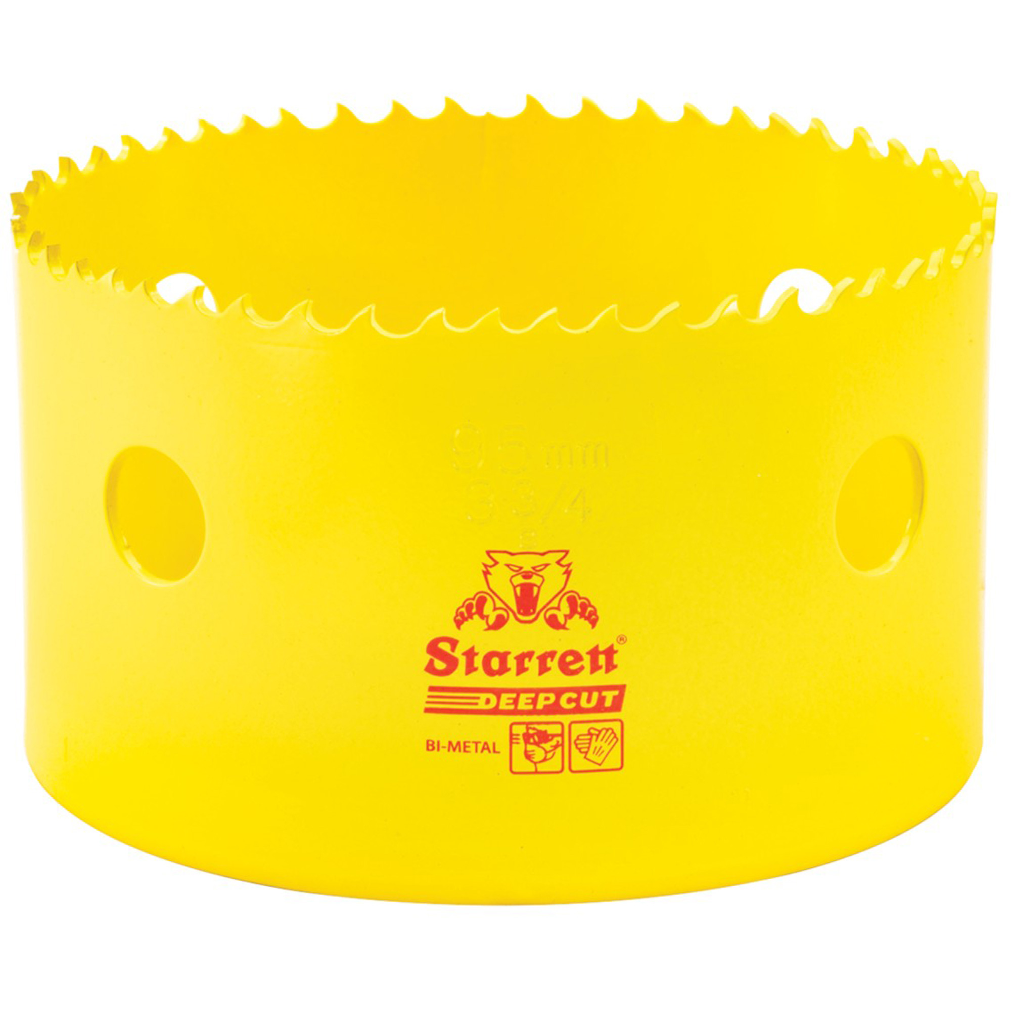 Scie à cloche bimétal 3-3/4", 3-3/4", Profondeur de la coupe 2", Bimétal