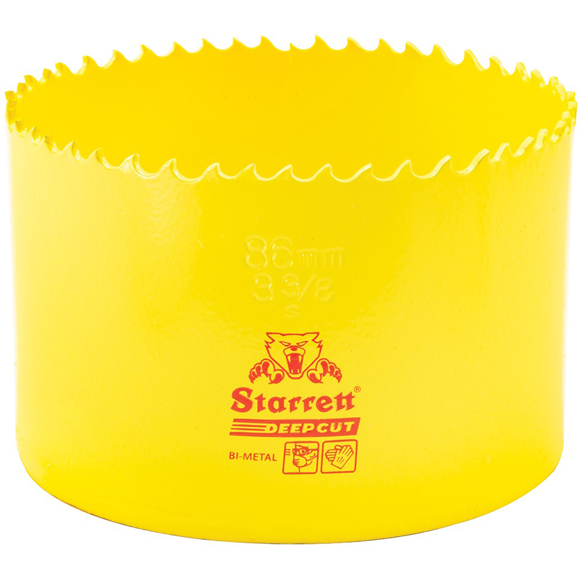 Scie à cloche bimétal 3-3/8", 3-3/8", Profondeur de la coupe 2", Bimétal