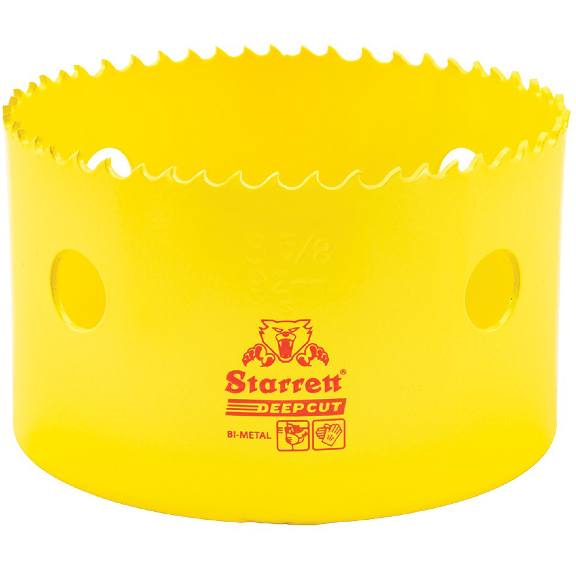 Scie à cloche bimétal 3-5/8", 3-5/8", Profondeur de la coupe 2", Bimétal