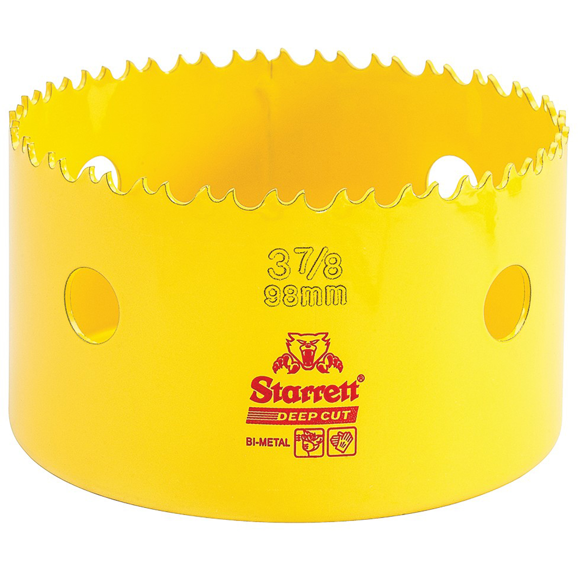 Scie à cloche bimétal 3-7/8", 3-7/8", Profondeur de la coupe 2", Bimétal