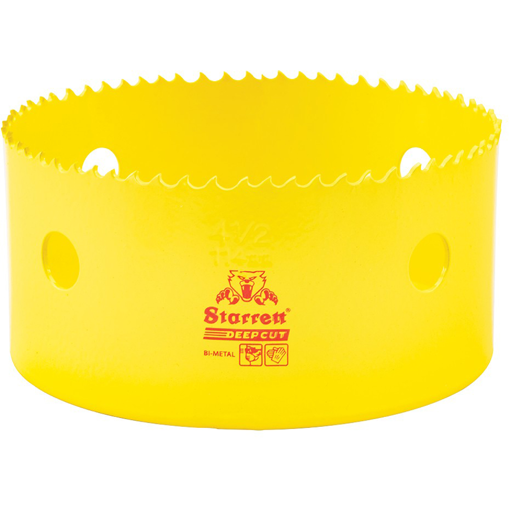 Scie à cloche bimétal 4-1/2", 4-1/2", Profondeur de la coupe 2", Bimétal