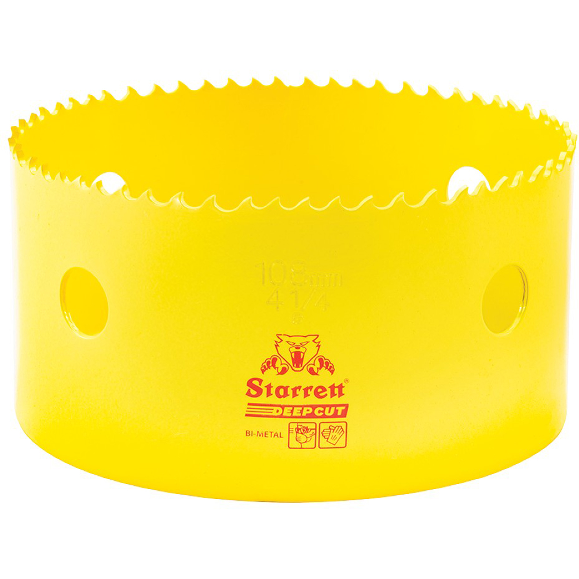 Scie à cloche bimétal 4-1/4", 4-1/4", Profondeur de la coupe 2", Bimétal