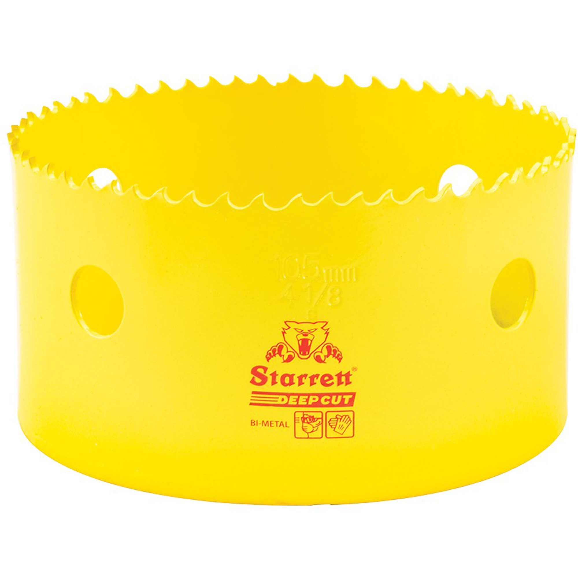 Scie à cloche bimétal 4-1/8", 4-1/8", Profondeur de la coupe 2", Bimétal