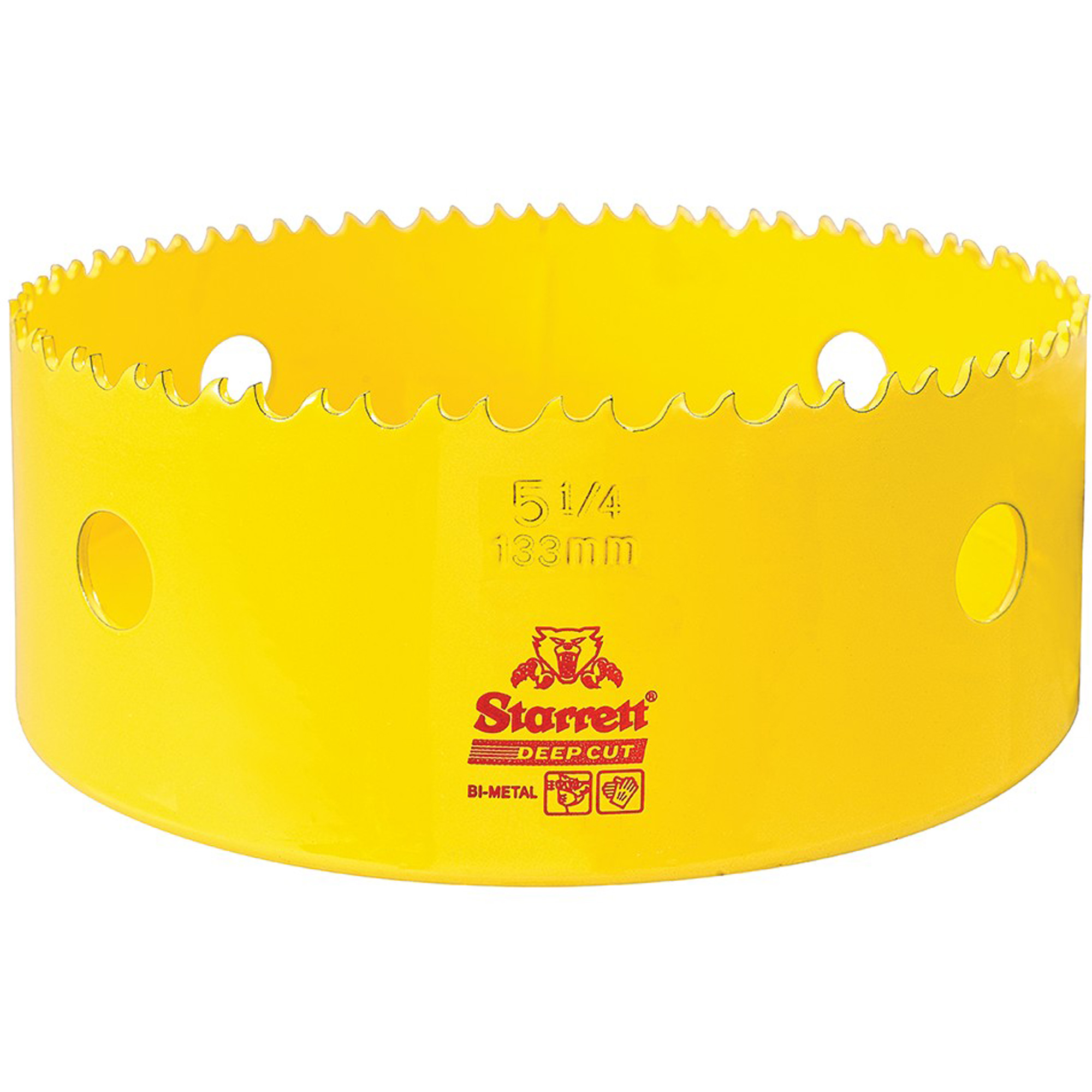 Scie à cloche bimétal 5-1/4", 5-1/4", Profondeur de la coupe 2", Bimétal