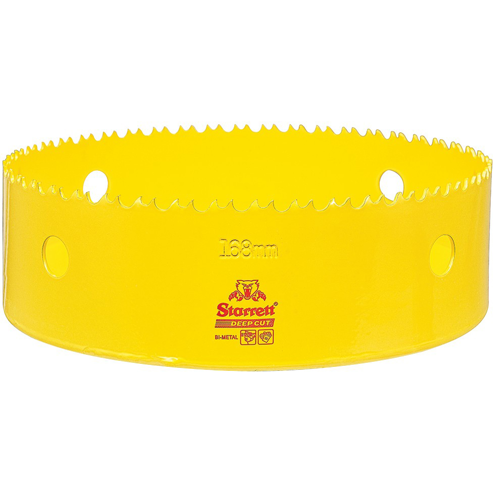Scie à cloche bimétal 6-5/8", 6-5/8", Profondeur de la coupe 2", Bimétal