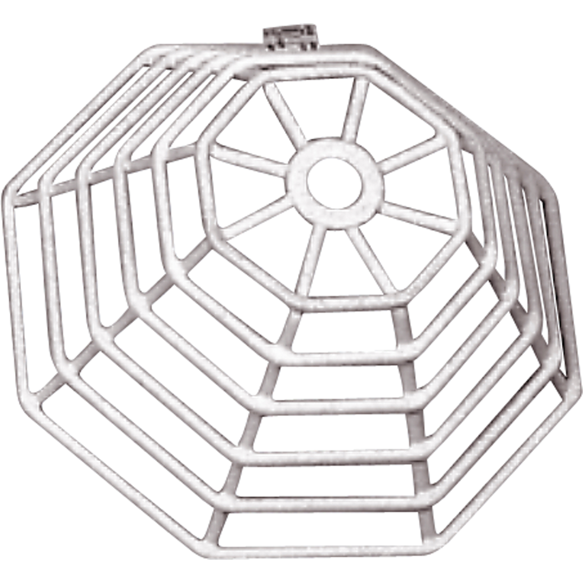 Grille de protection Web StopperMD en acier profil bas pour détecteur de fumée