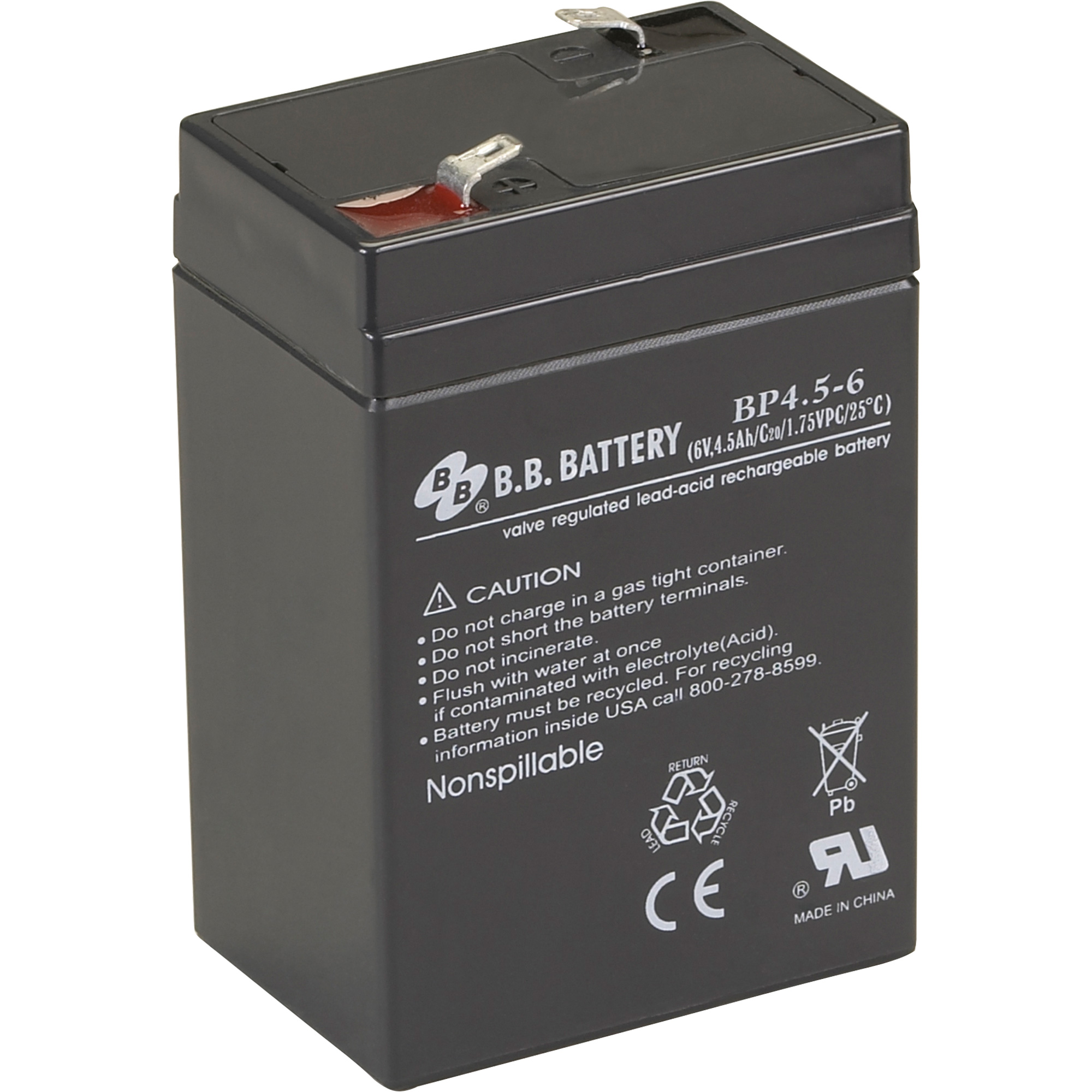 Bloc-pile scellé au plomb-acide rechargeable