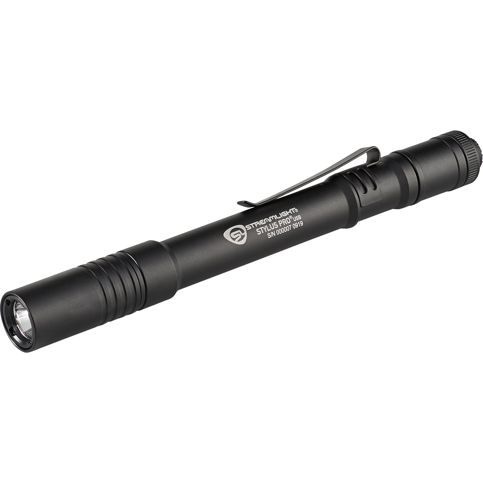 Lampe de poche stylo USB Stylus ProMD, DEL, 350 lumens, Corps en Aluminium, piles Rechargeable, Compris