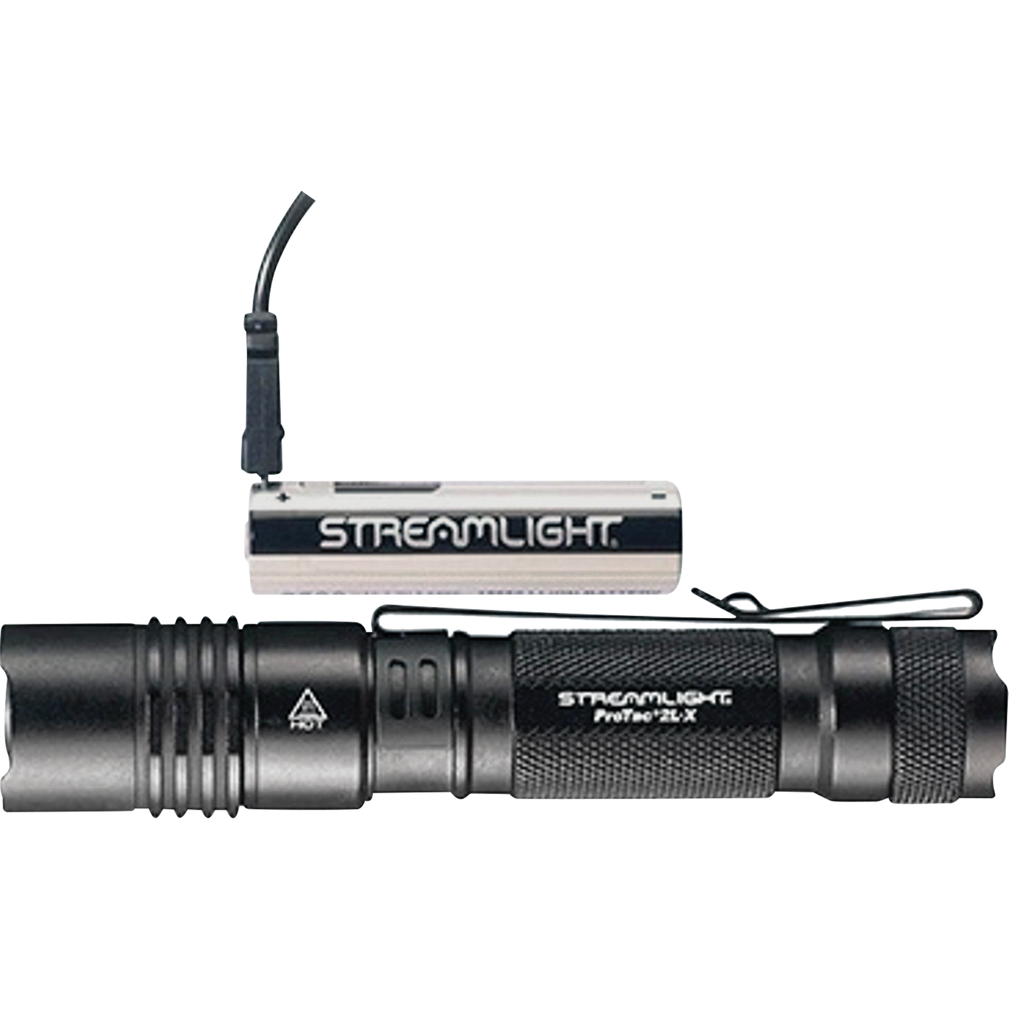 Lampe de poche tactique multi-combustible ProTacMD 2L-X, DEL, 500 lumens, Piles Rechargeable/CR123A