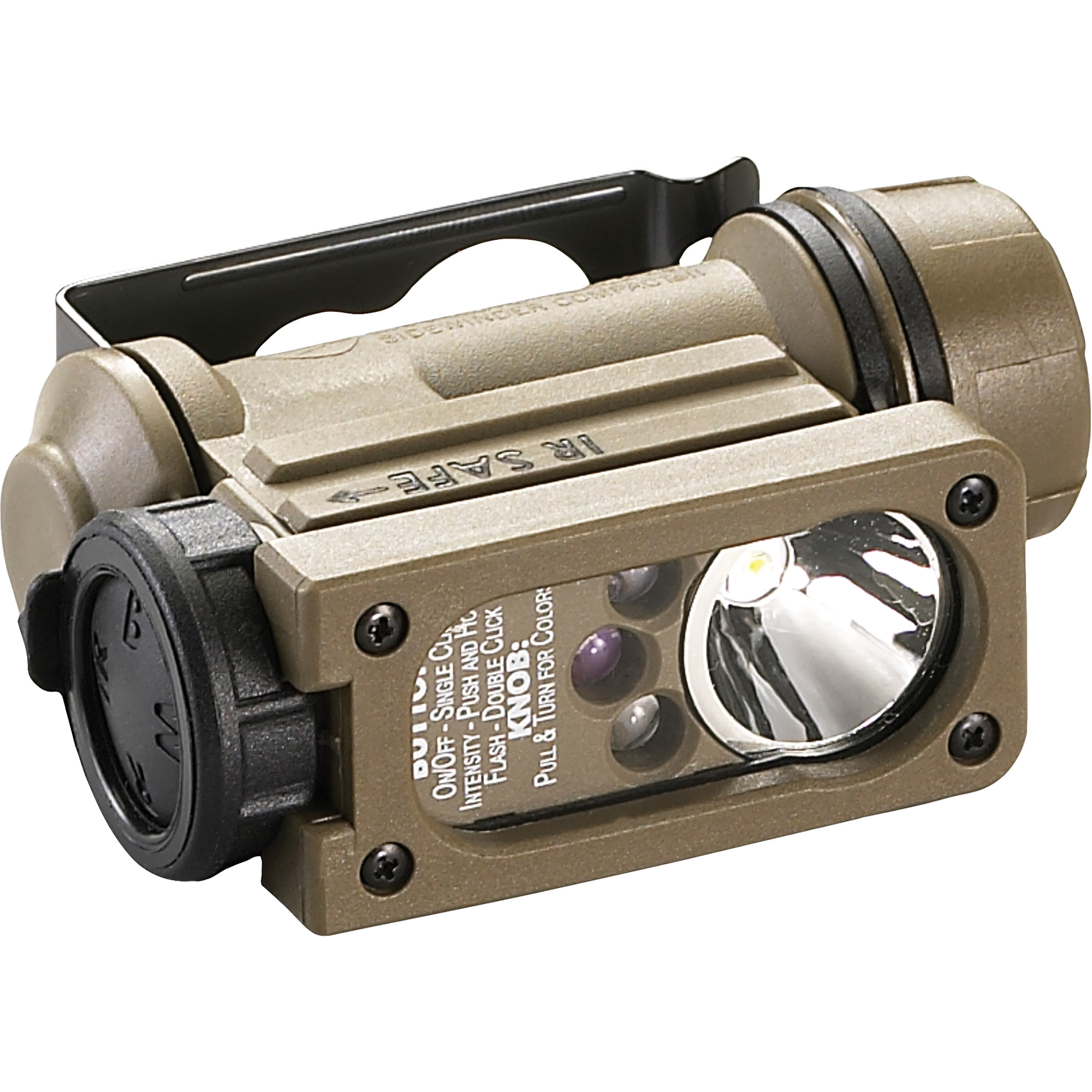 Lampe mains libres Sidewinder CompactMD II, modèle militaire, DEL, 55 lumens, 6 hres de fonctionnement, piles AA