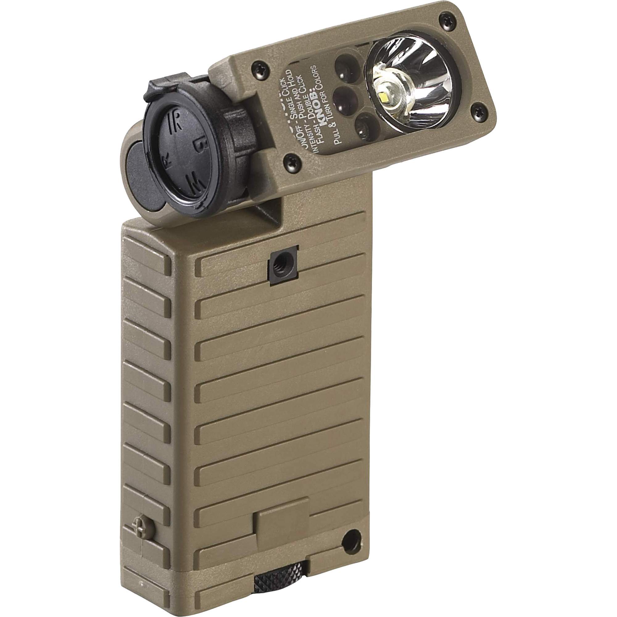 Lampe militaire haute puissance à deux carburants SidewinderMD X avec tête basculante, DEL, 275 lumens, Piles AA
