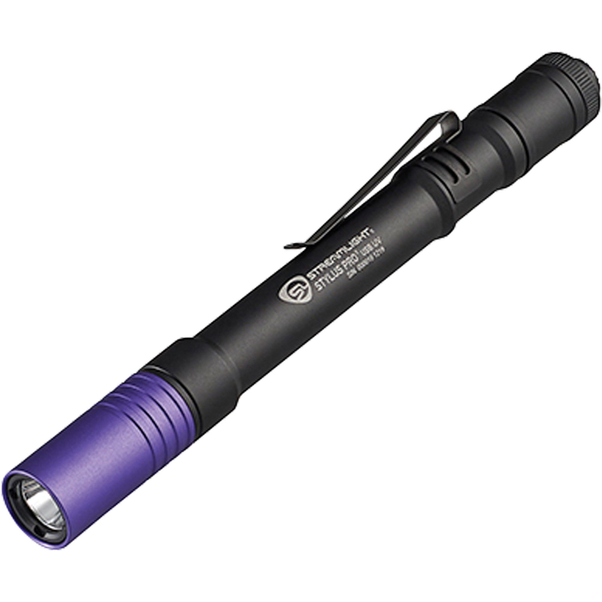 Lampe stylo UV avec port de recharge micro USB Stylus ProMD, DEL, Corps en Aluminium, piles Rechargeable, Compris