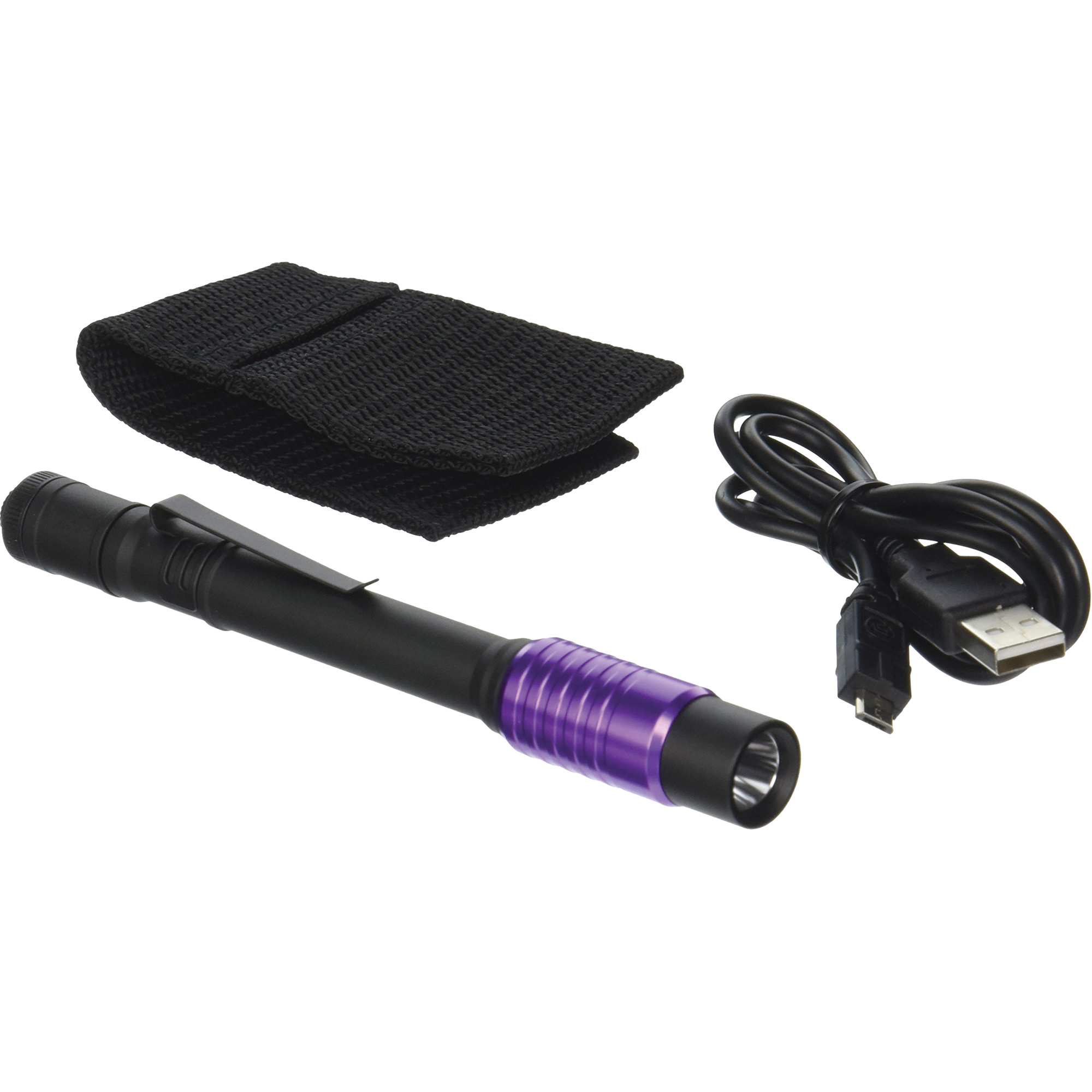 Lampe stylo UV avec port de recharge micro USB Stylus ProMD, DEL, Piles Rechargeable