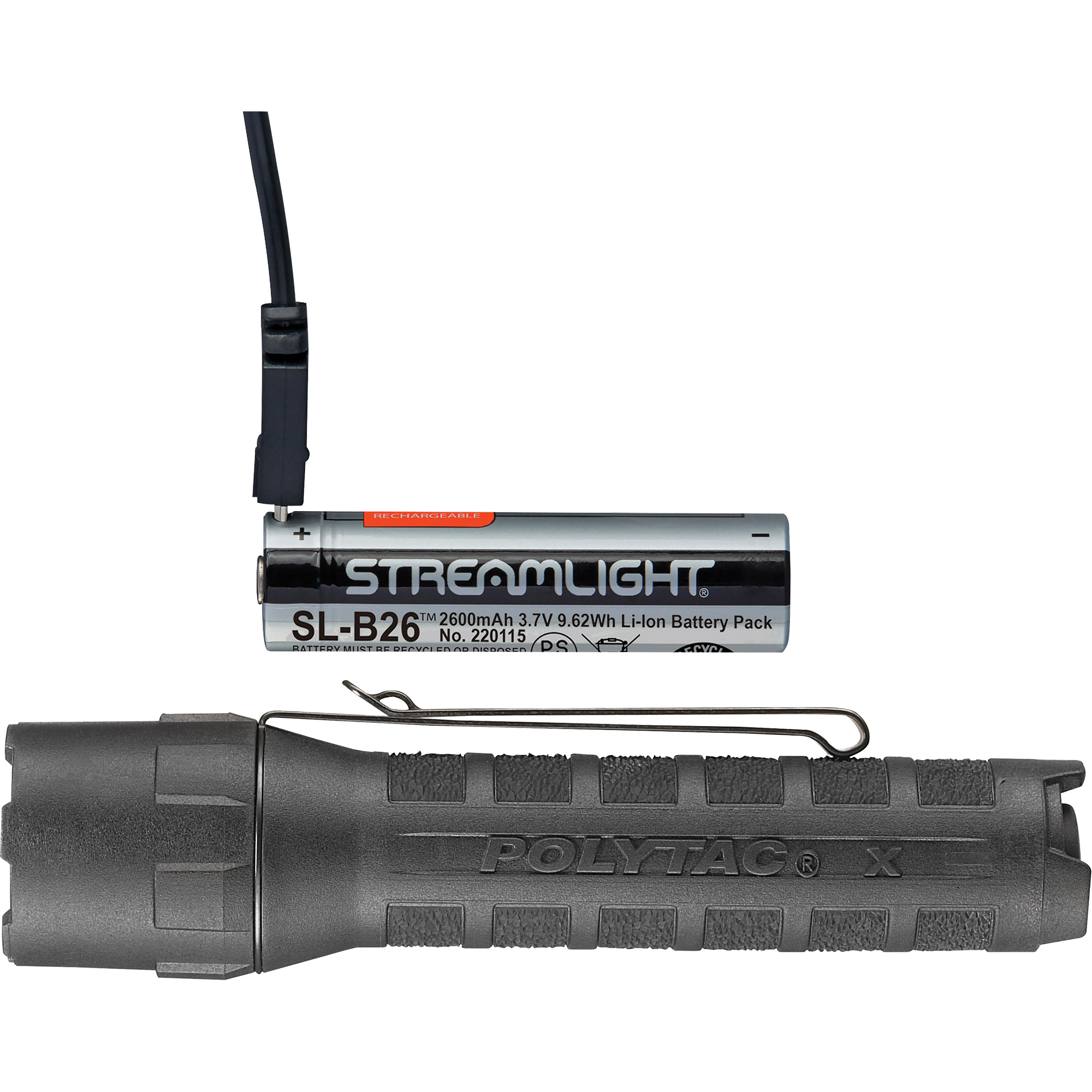 Lampe tactique ProTacMD X USB, DEL, 600 lumens, Piles Rechargeable/CR123A