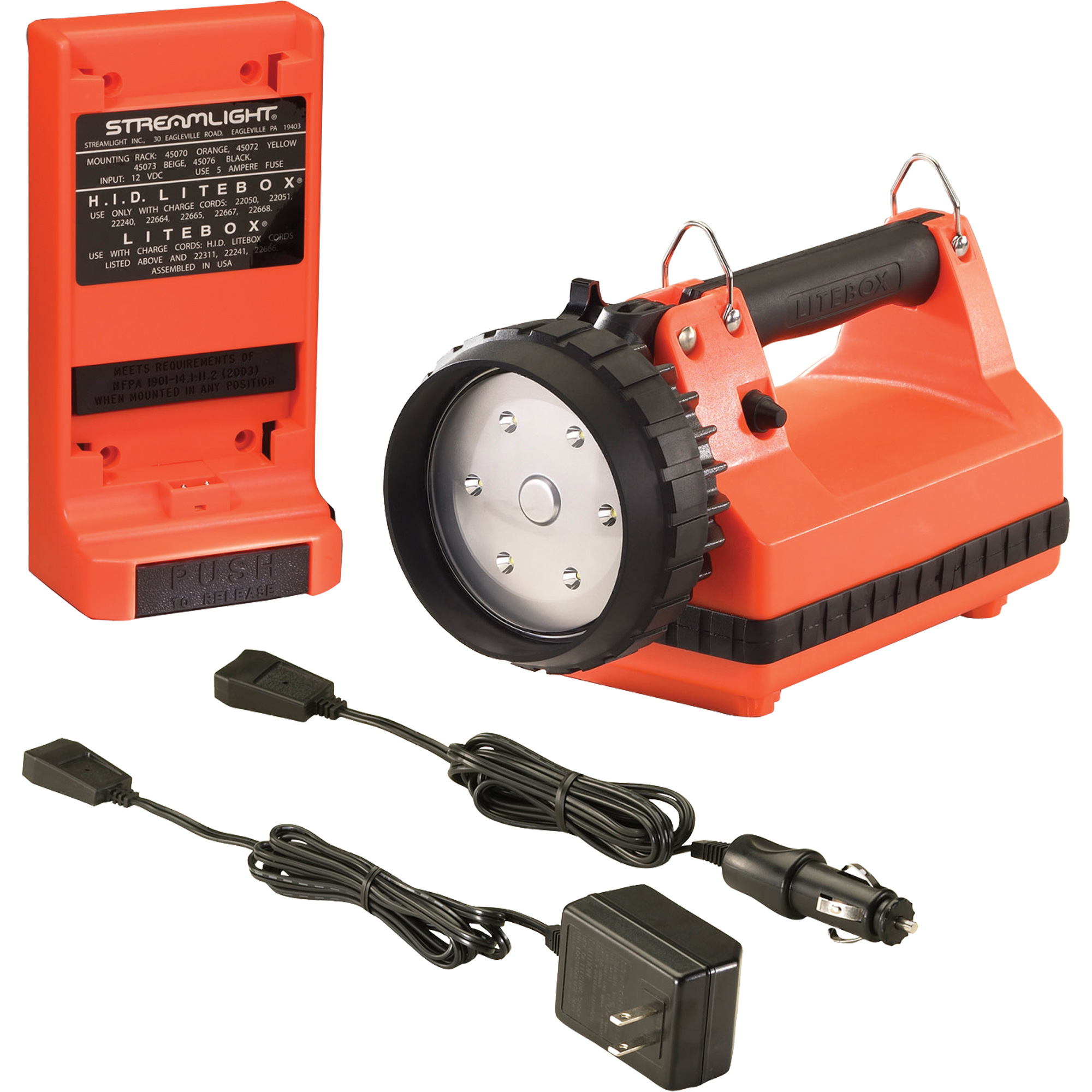 Lanterne avec système de détection de défaillance de l'alimentation E-FloodMD LiteBoxMD, DEL, 615 lumens, 8 hres de fonctionnement, piles Rechargeable, Compris – Image 2