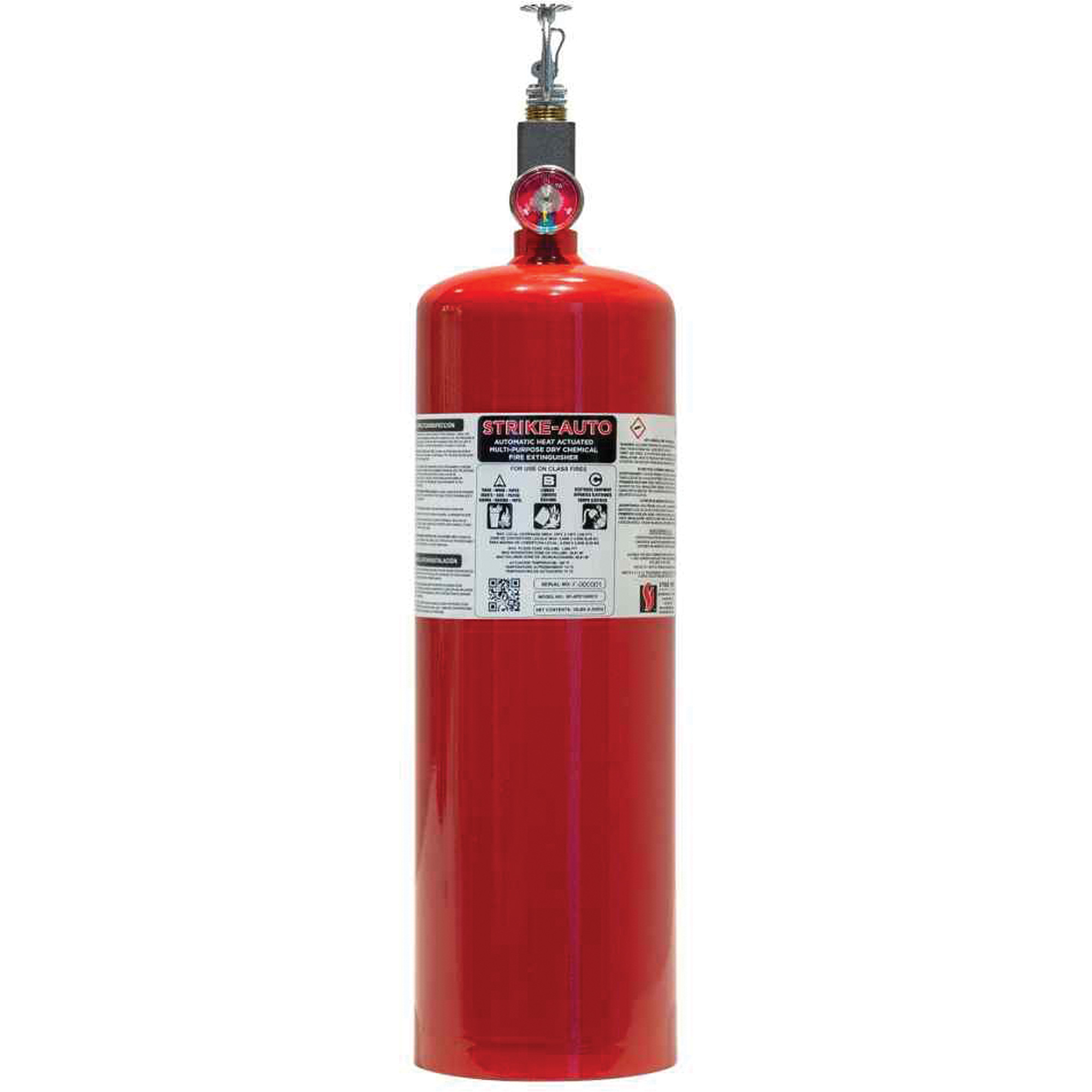 Extincteur automatique polyvalent actionné par la chaleur avec support vertical, ABC, Capacité 37,8 L