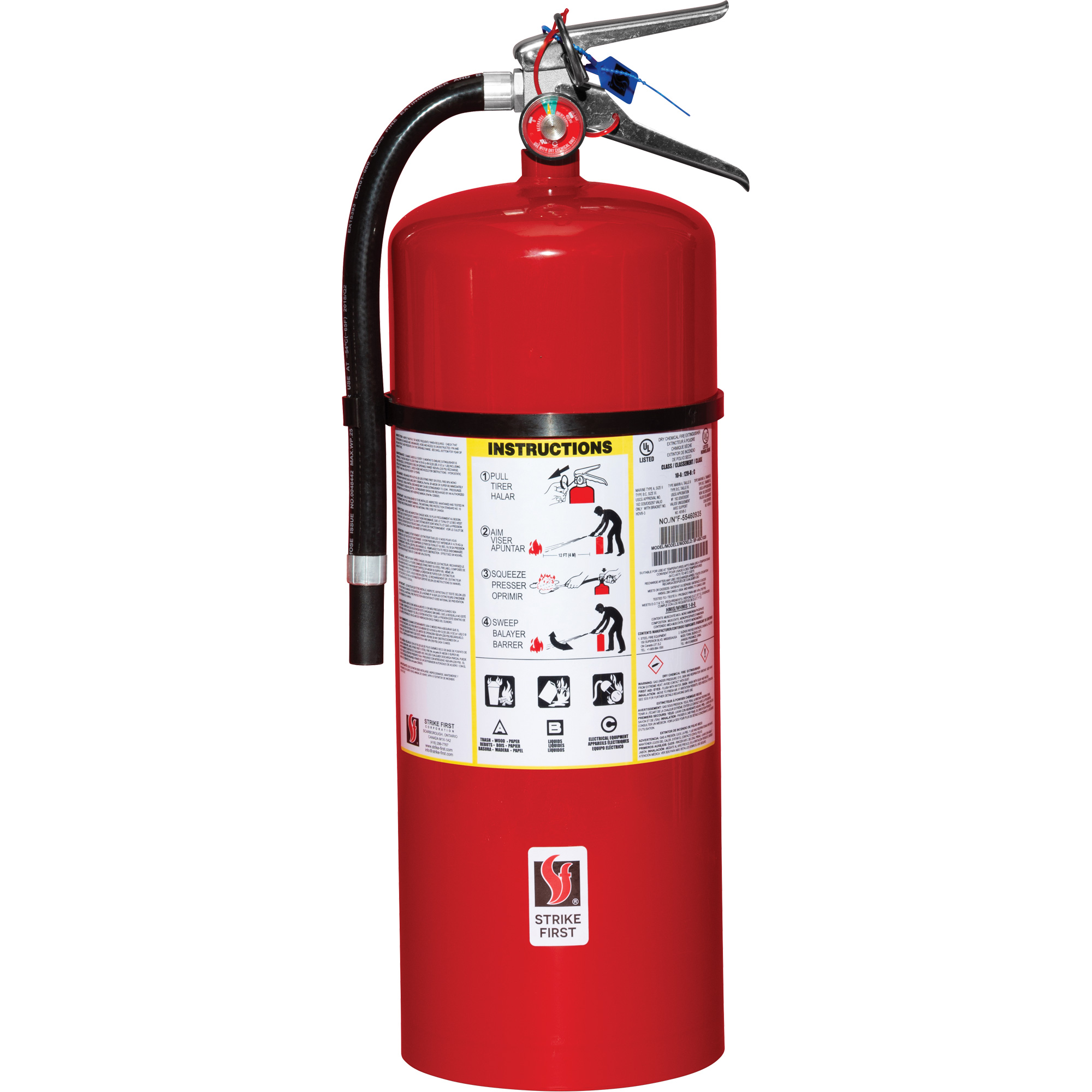 Extincteur d'incendie, ABC, Capacité 20 lb