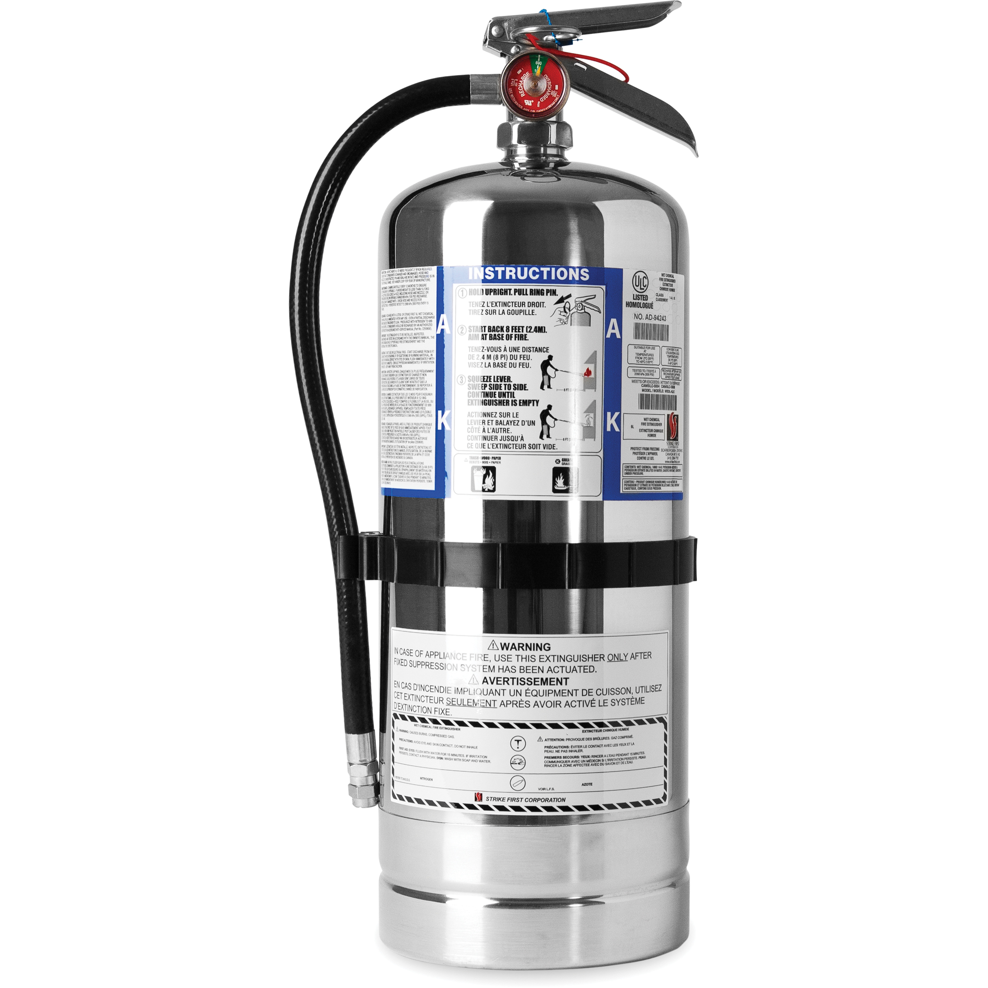 Extincteur d'incendie, K, Capacité 6 L