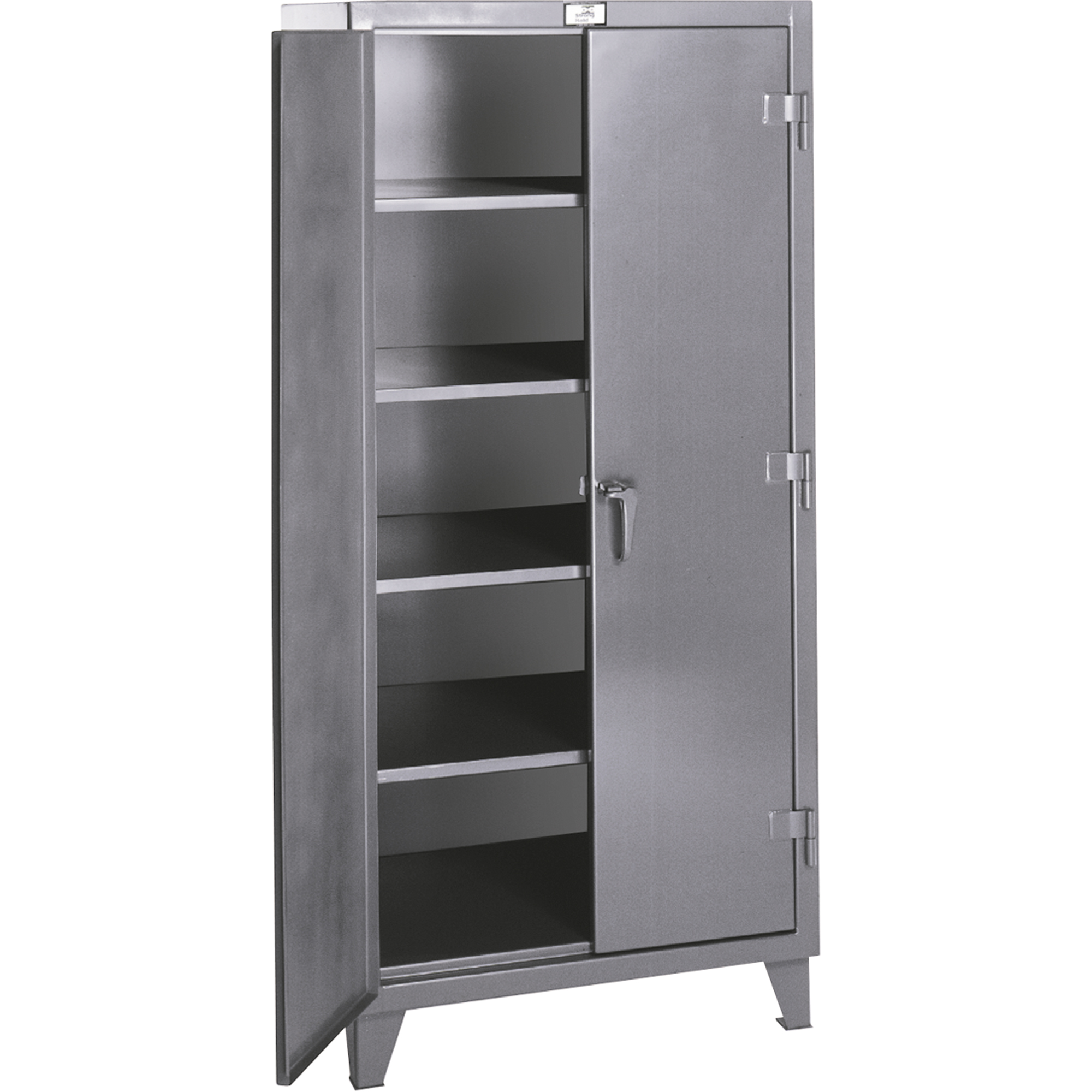 Armoires de rangement Rough & Tough, Acier, 4 Tablettes, 72" h x 36" la x 20" P, Gris