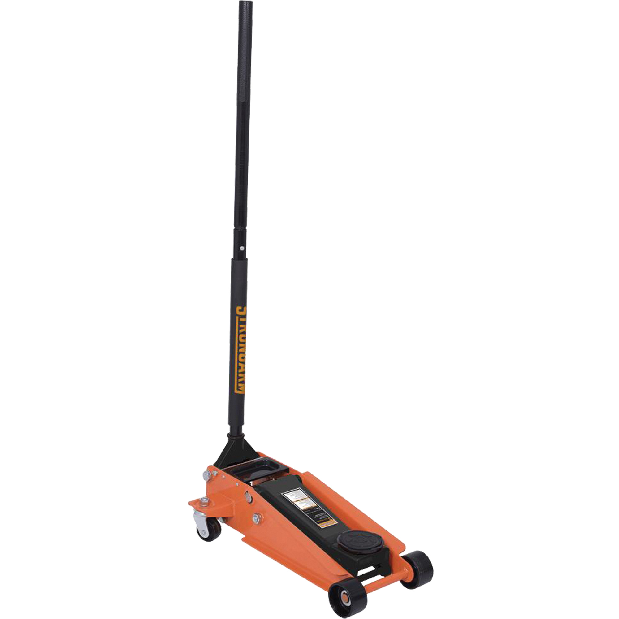 953D Cric rouleur 2XP, 3 tonne(s) Capacité, 4-7/10" Abaissée, 18-1/10" Élevée, Hydraulique à main