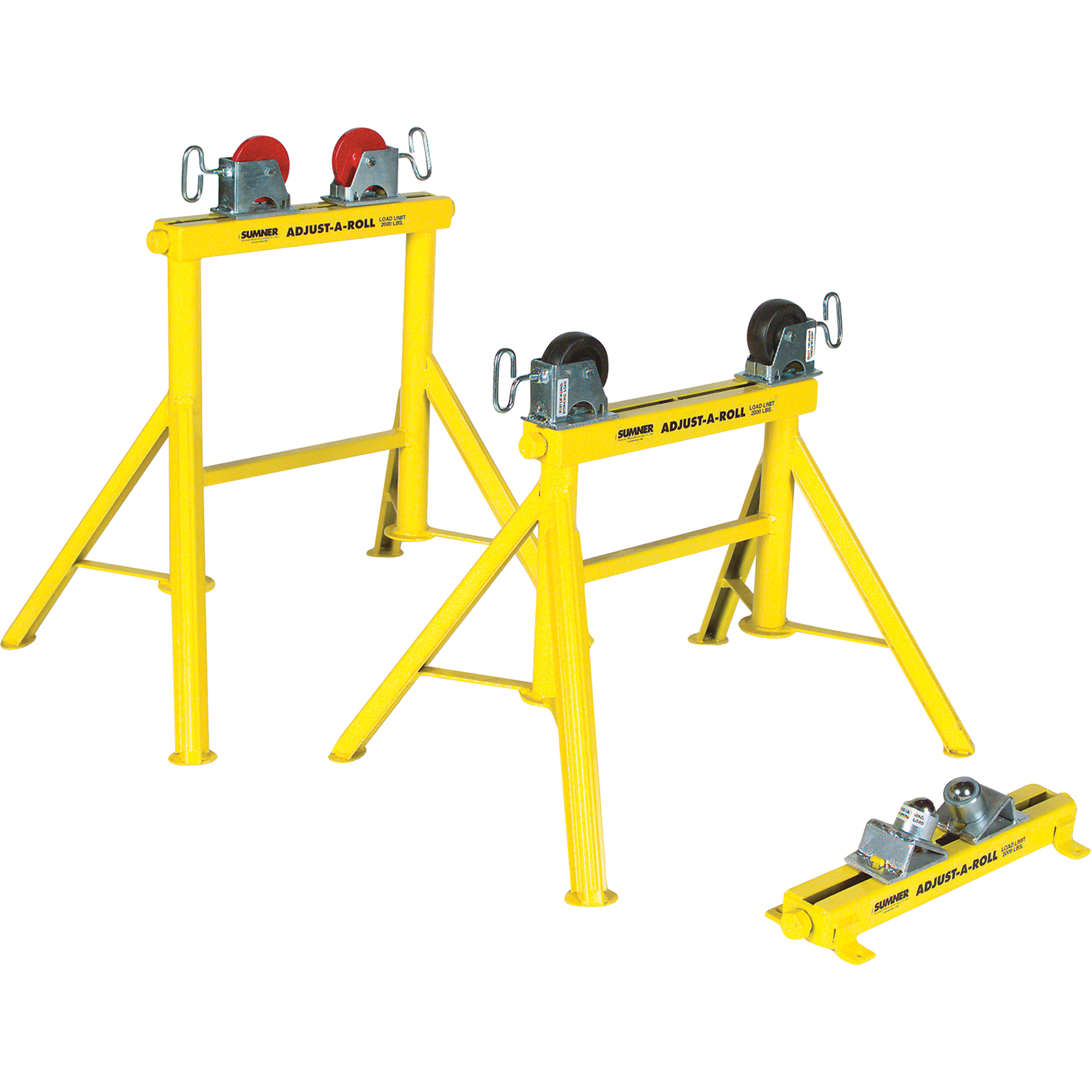 Support Adjust-A-RollsMD, Capacité de chargement 1000 lb, Capacité max. de tuyau 36"