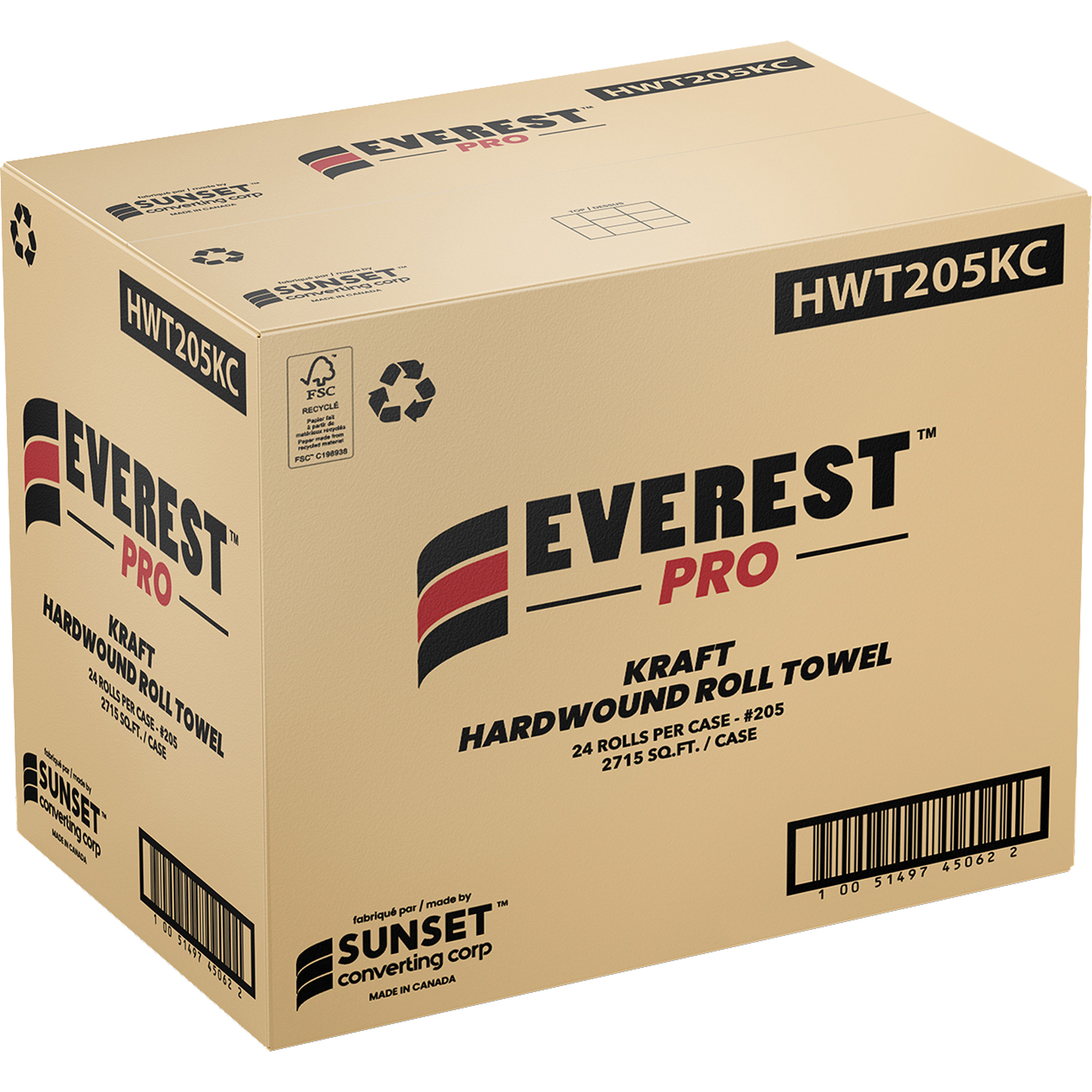 Essuie-mains en rouleau serré Pro Kraft EverestMC, 1 pli, Standard