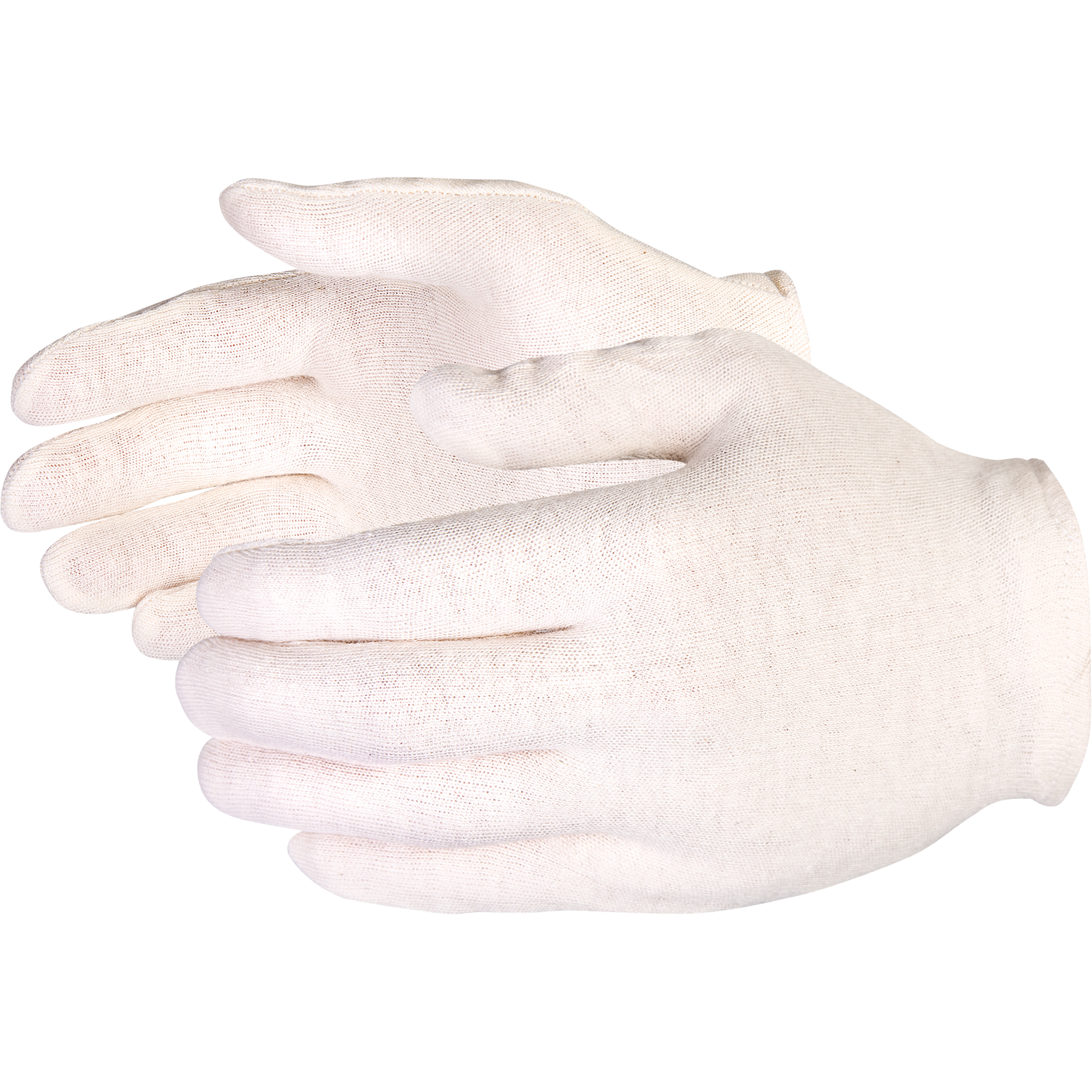 Gant d'inspection pour femmes, Poly/coton, Poignet À ourlet, Dames
