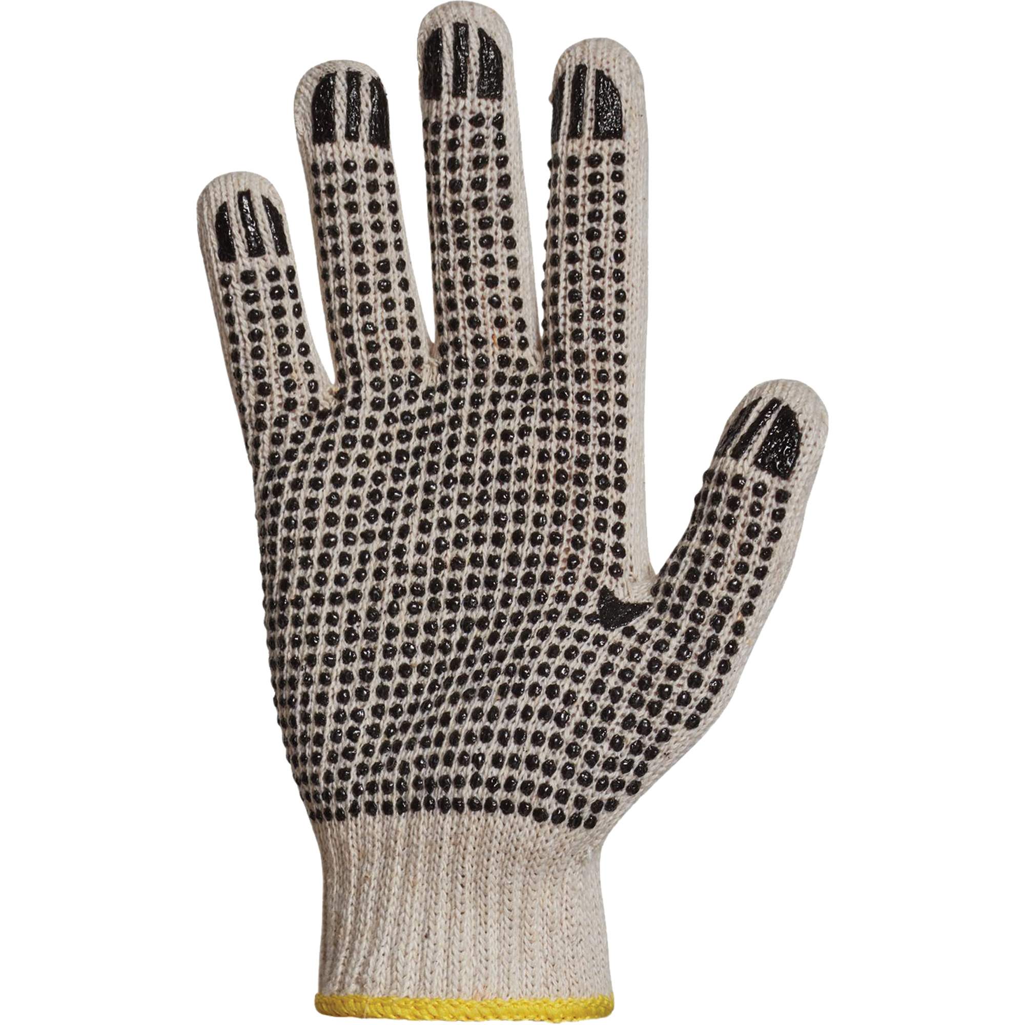 Gant en tricot économiques avec pois de PVC Sure GripMD, Poly/coton, Un côté, Calibre 7, T-Grand