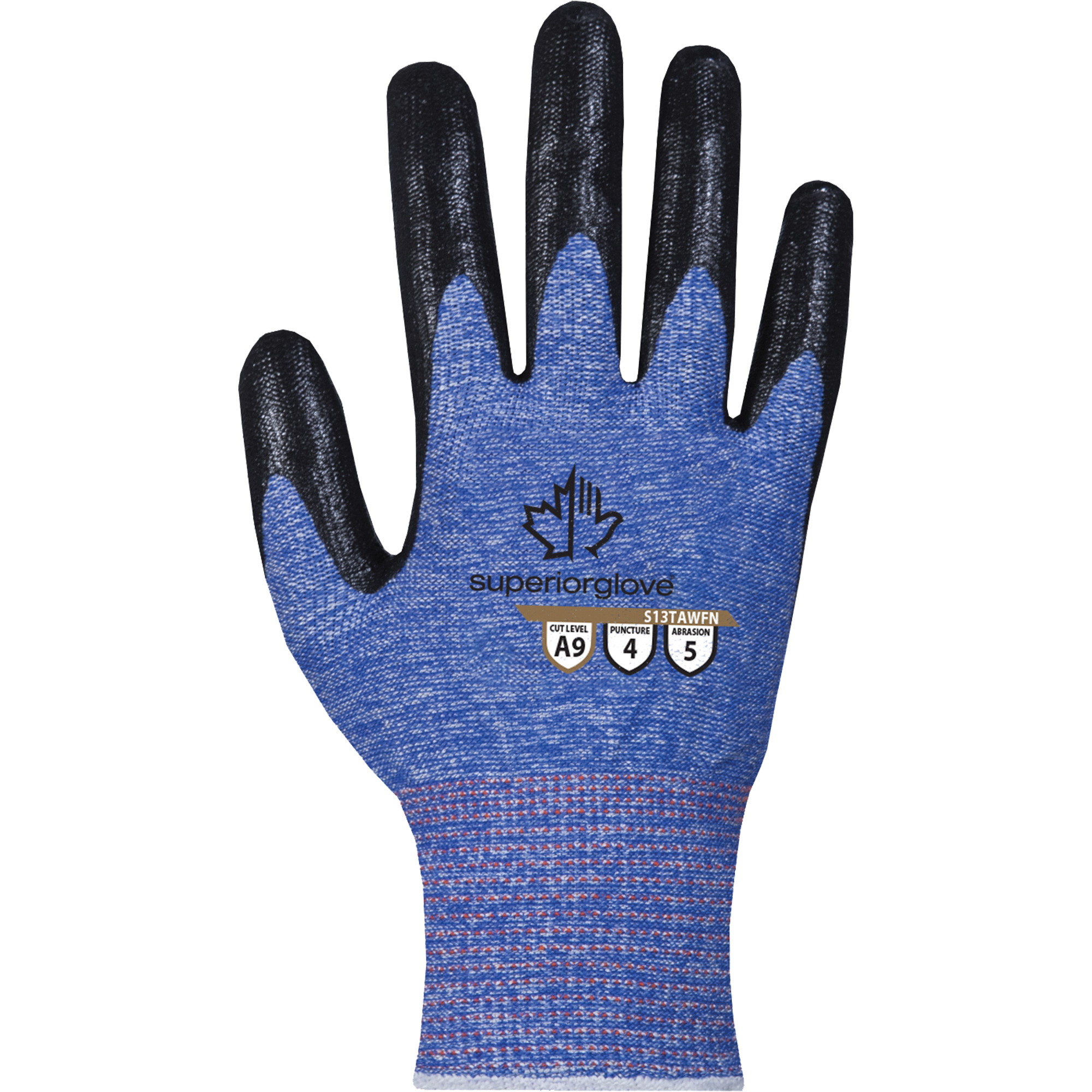 Gant extrêmement résistant aux coupures, Taille 11, Calibre 13, Revêtement Mousse de nitrile, Enveloppe en TenActivMC, ASTM ANSI niveau A9