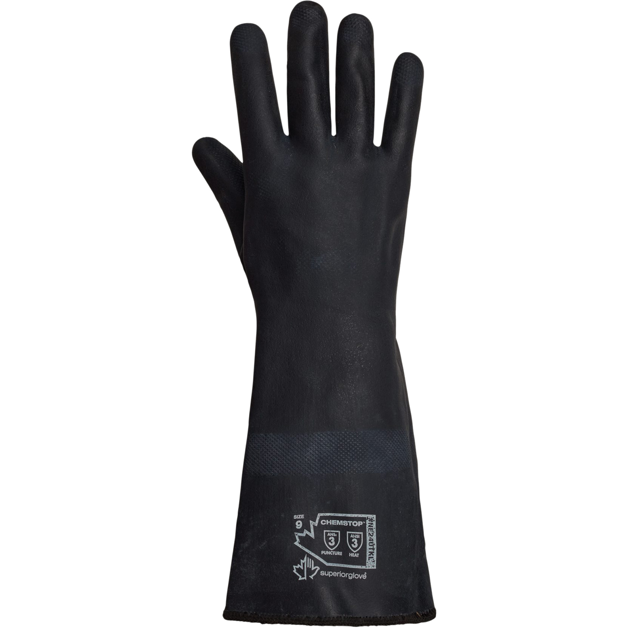 Gants à usage intensif résistants à la chaleur & aux produits chimique SolvStopMC, Néoprène, 9, Protège jusqu'à 392° F (200° C)