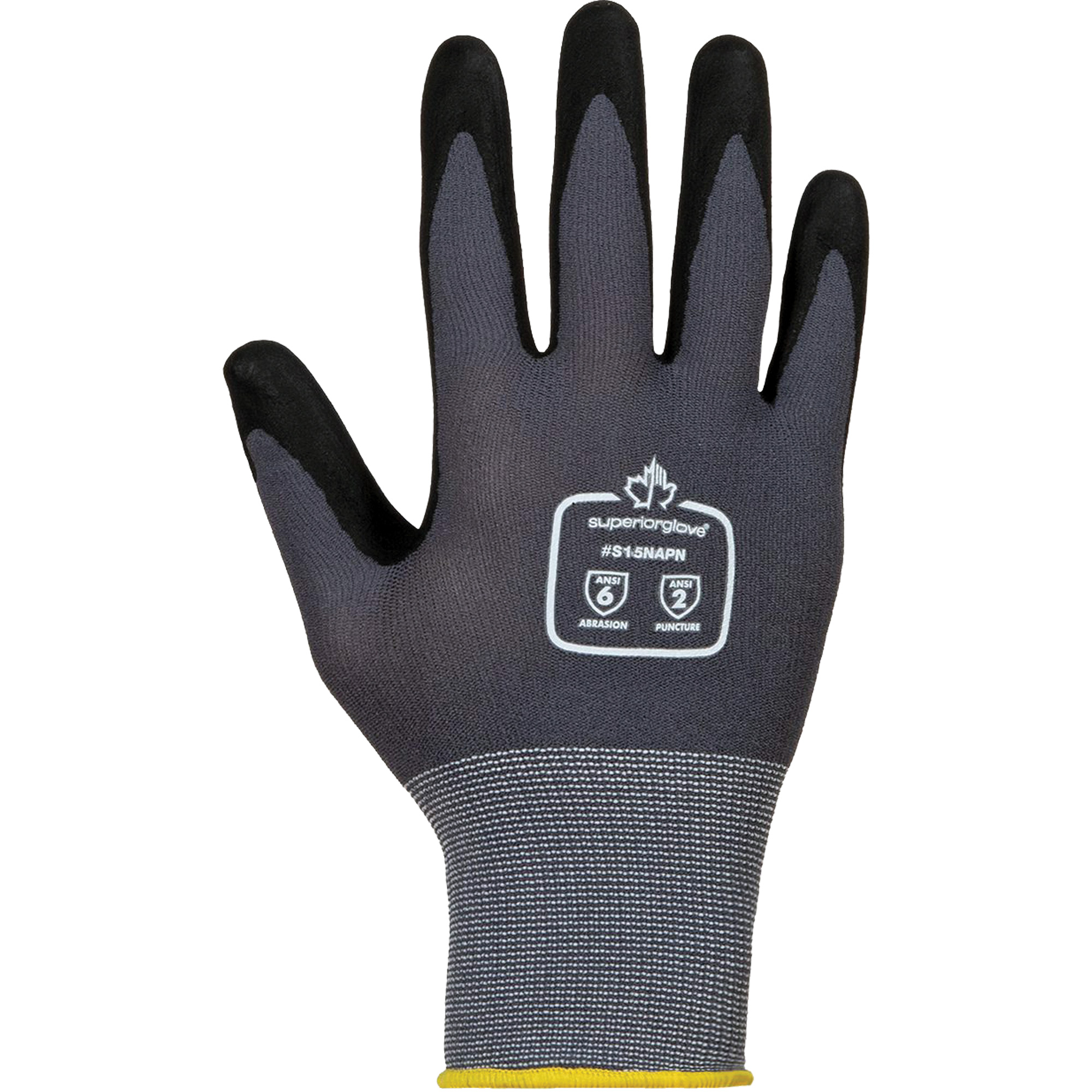 Gants anti-abrasion DexterityMD, 9/Grand, Rêvetement Mousse de nitrile, Calibre 15, Enveloppe en Nylon/Coton