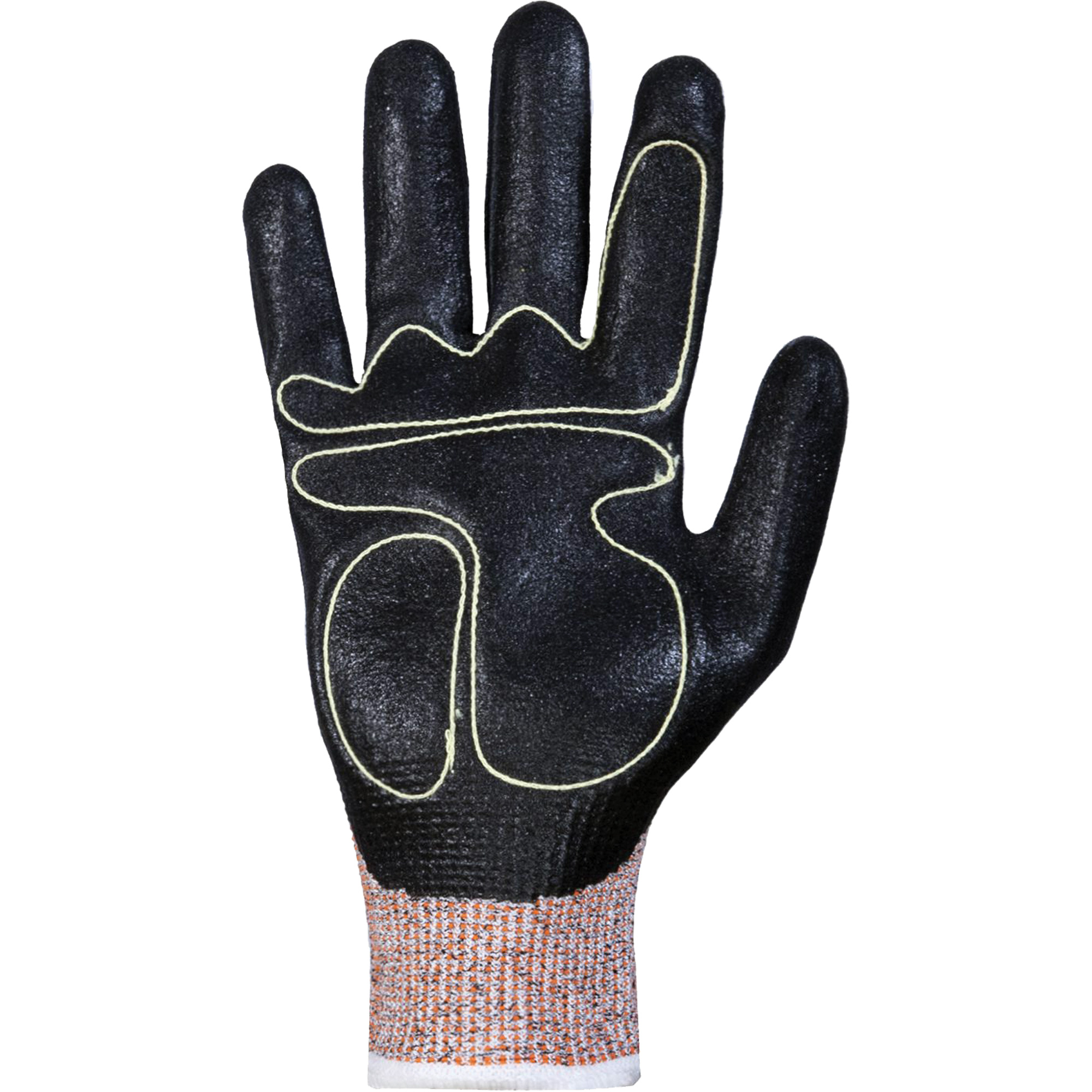 Gants antivibrations résistants aux coupures, Taille 10, Calibre 13, Revêtement Nitrile, Enveloppe en TenActivMC, ASTM ANSI niveau A4 – Image 2