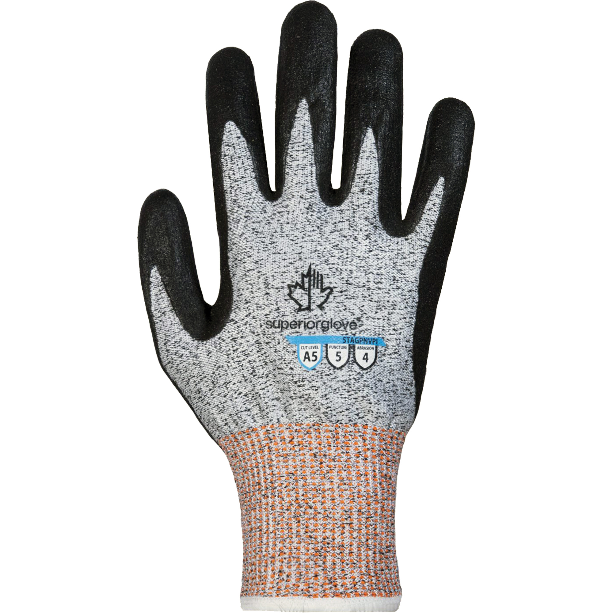 Gants antivibrations résistants aux coupures, Taille 10, Calibre 13, Revêtement Nitrile, Enveloppe en TenActivMC, ASTM ANSI niveau A4