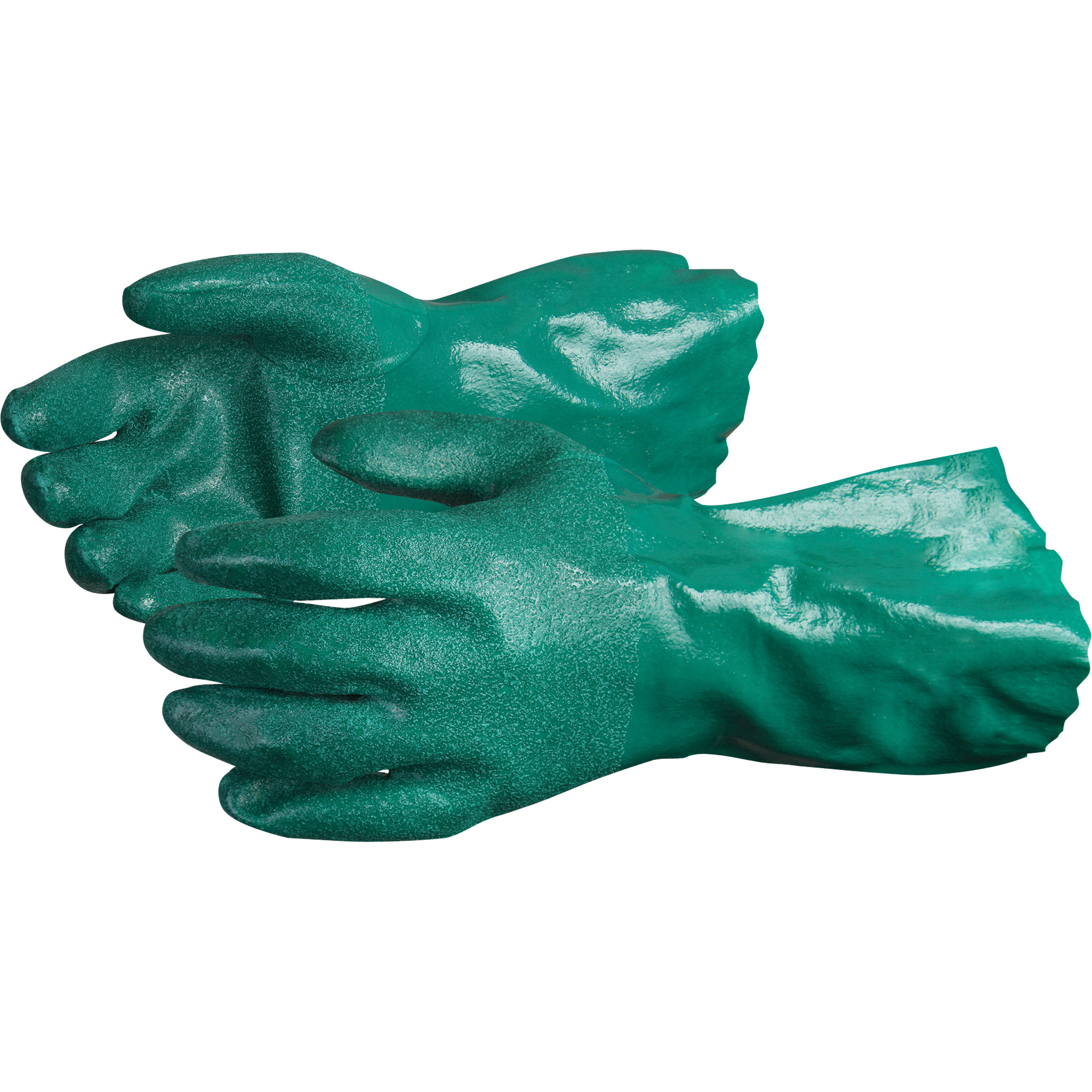 Gants ChemstopMC avec prise en poudre de céramique, Taille Grand/9, 12" lo, Nitrile, Doublure en Jersey de coton, 40-mil