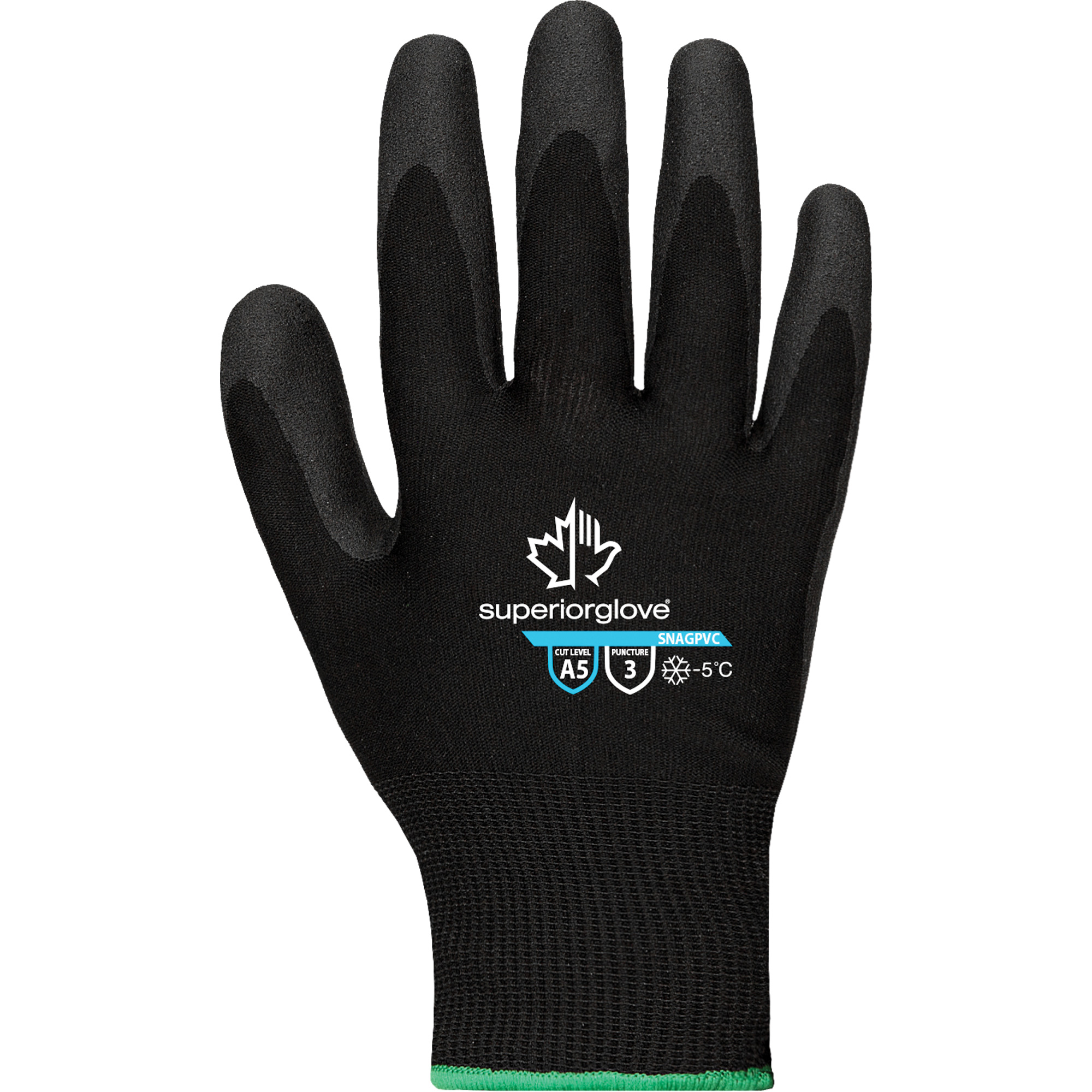 Gants classés pour le froid KnitActiv ProMC, Taille Grand, Revêtement PVC, Enveloppe en Nylon/Acrylique, ASTM ANSI niveau A5
