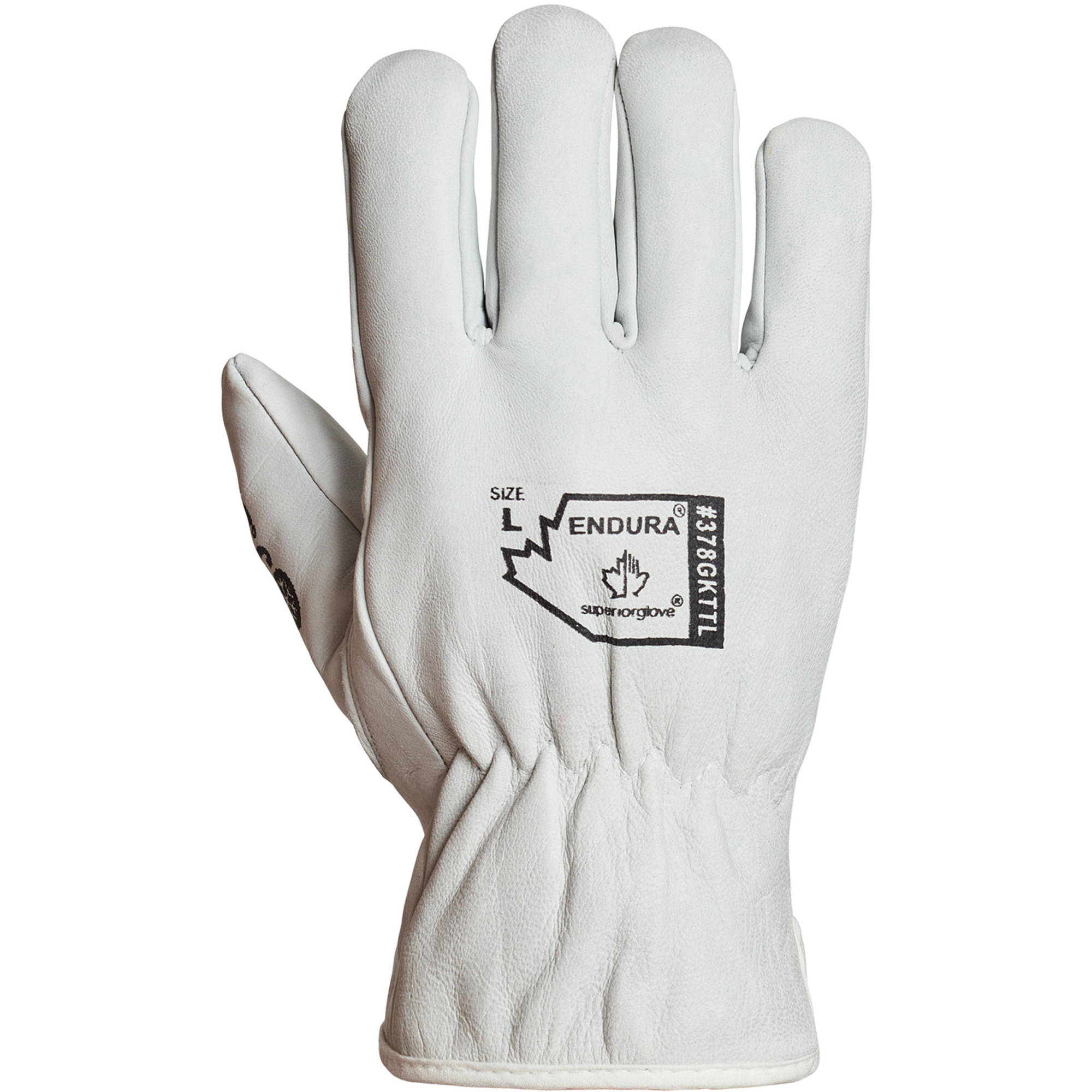 Gants de conducteur doublés pour l'hiver EnduraMD, Grand, Paume en Cuir fleur de chèvre, ThinsulateMC