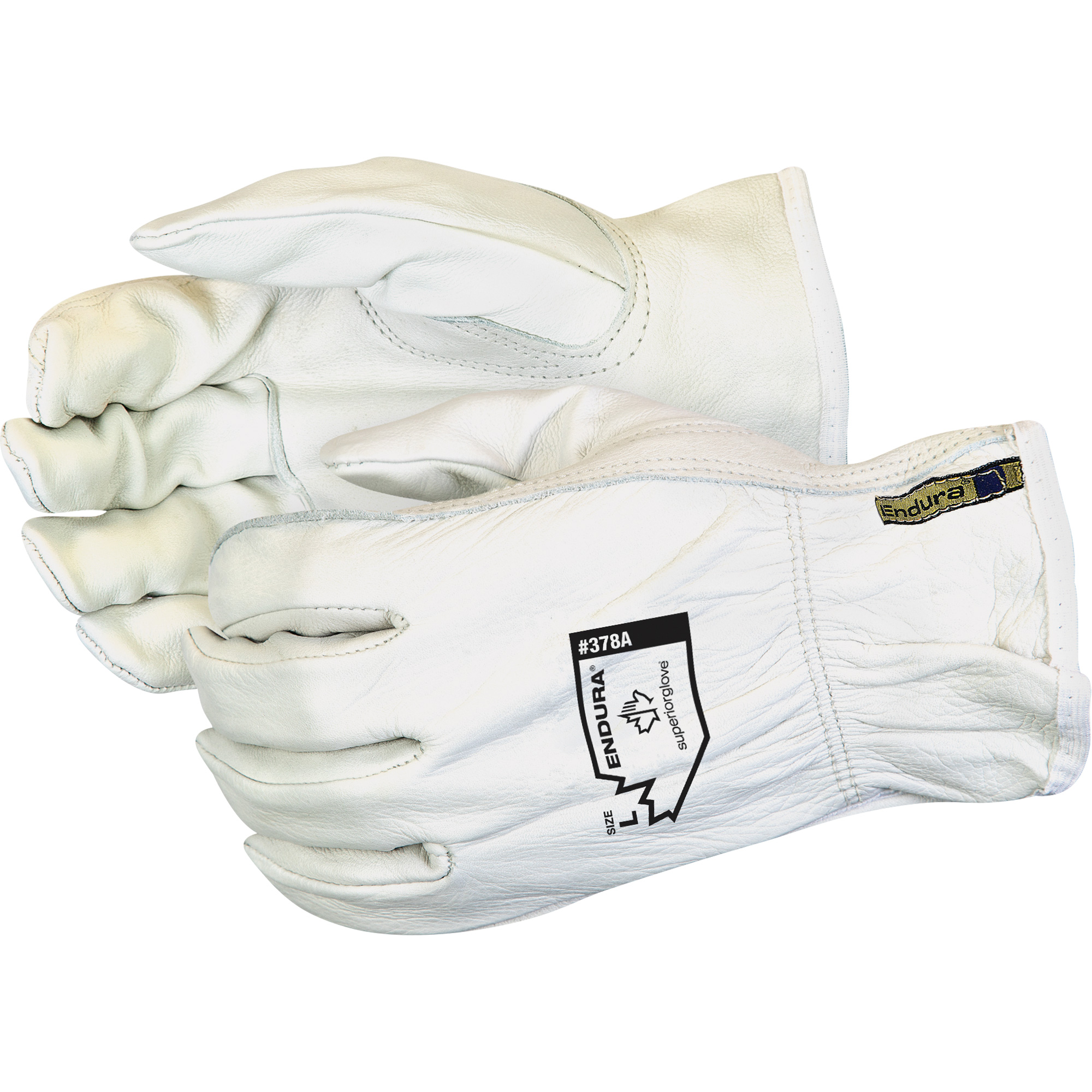 Gants de conducteur EnduraMD en cuir, Grand, Paume en Cuir fleur de vache