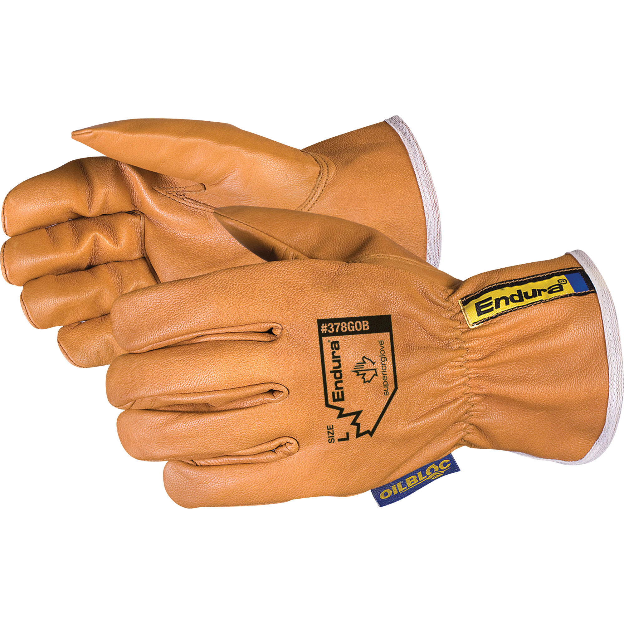 Gants de conducteur OilblocMC EnduraMD, 3T-Grand, Paume en Cuir fleur de chèvre