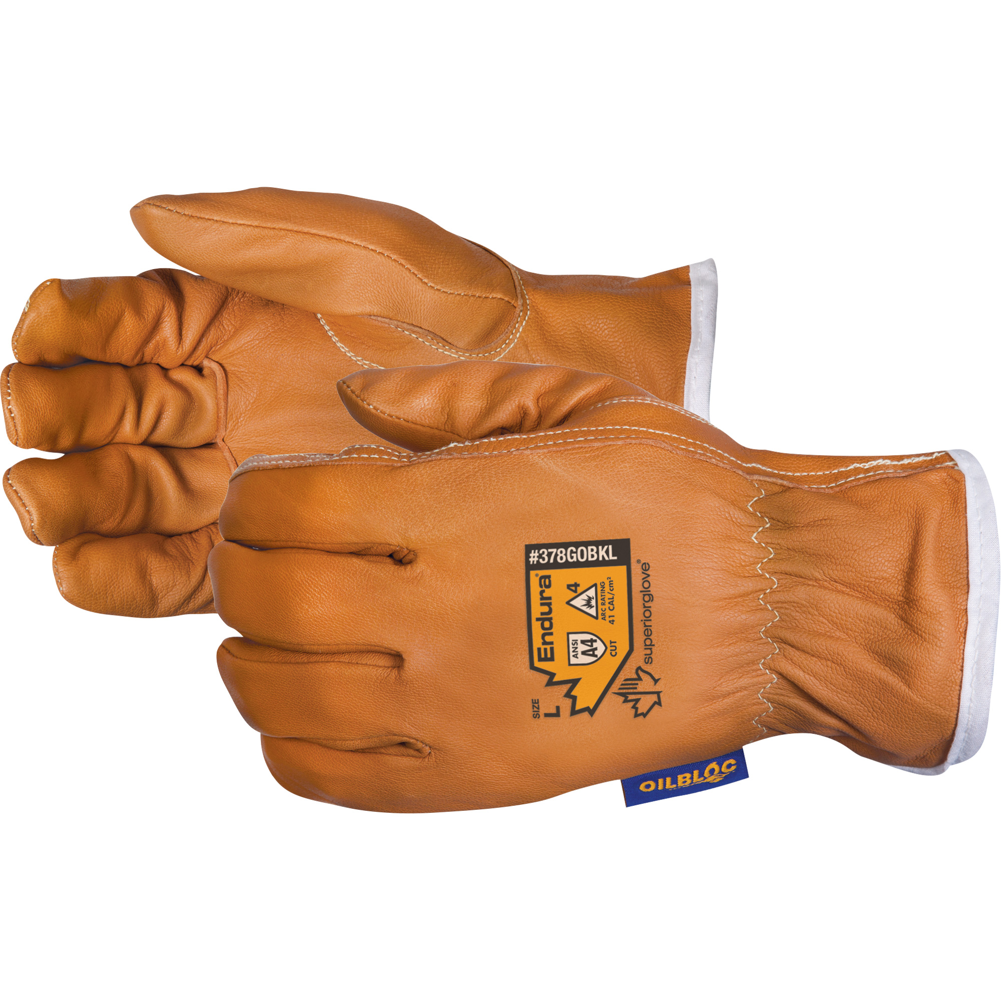 Gants de conducteur résistants aux arcs électriques EnduraMD, T-Grand, Paume en Cuir fleur de chèvre, KevlarMD