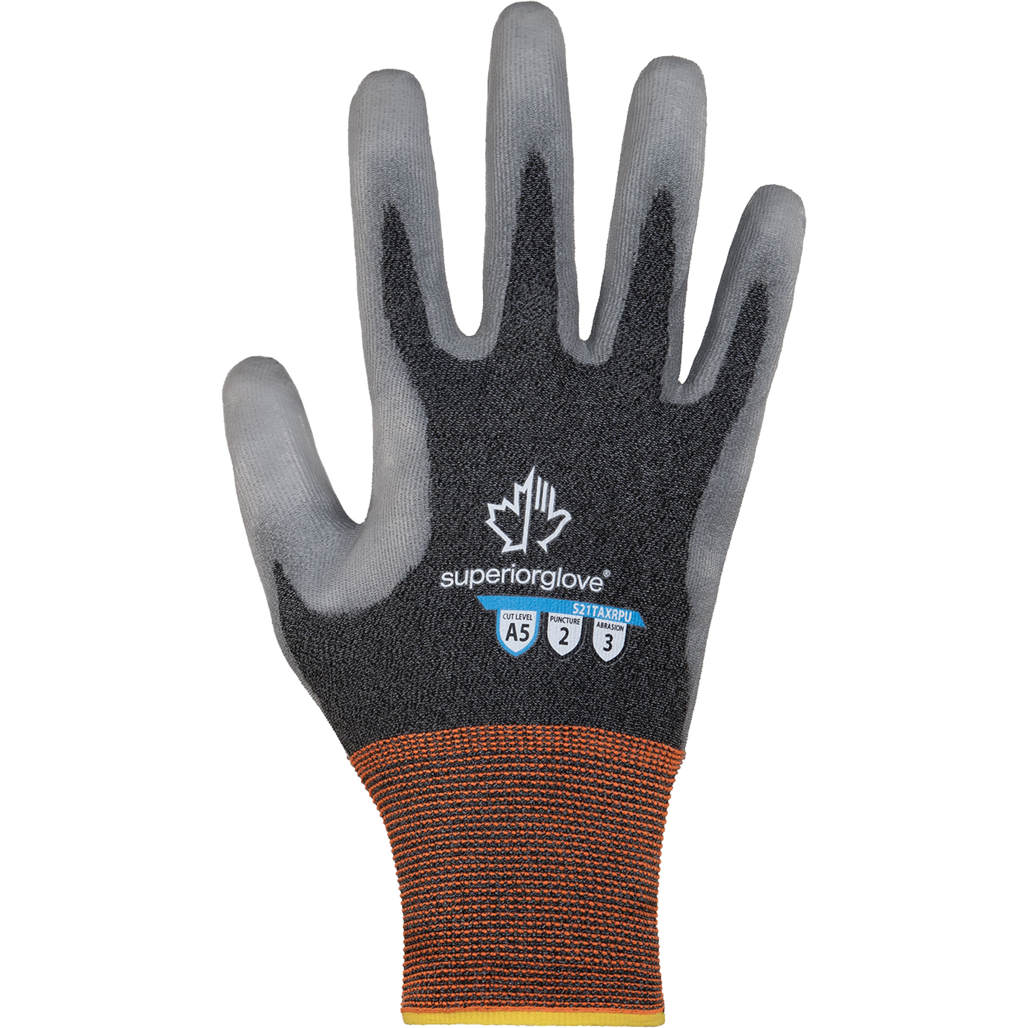 Gants de protection contre la coupe Dexterity PROMC S21TAXRPU, Taille 10, Calibre 21, Revêtement Polyuréthane, Enveloppe en Nylon/TenActivMC, ASTM ANSI niveau A5