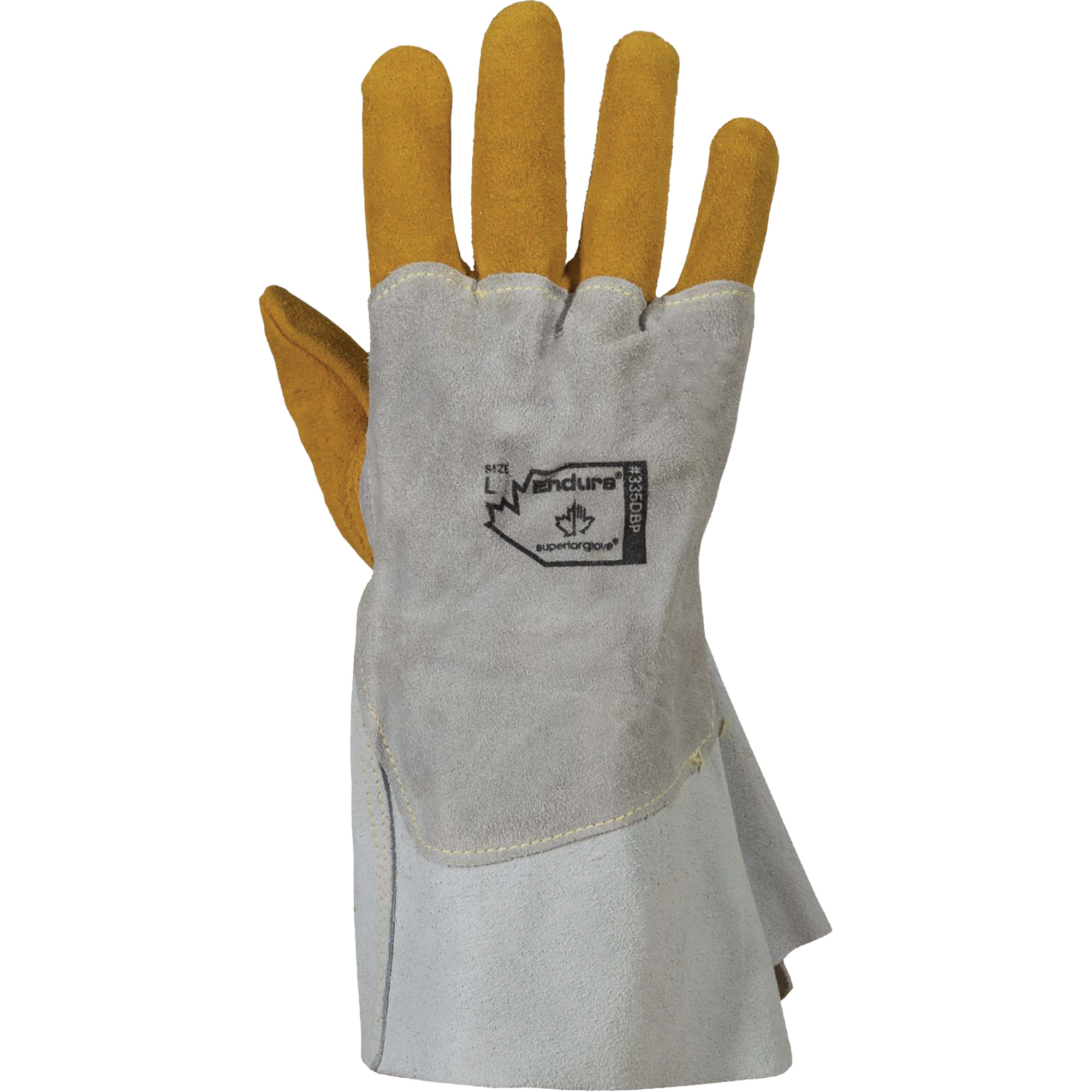 Gants de soudage 335DBP EnduraMD, Cuir de vache refendu/Cuir d'élan refendu, Taille T-Grand