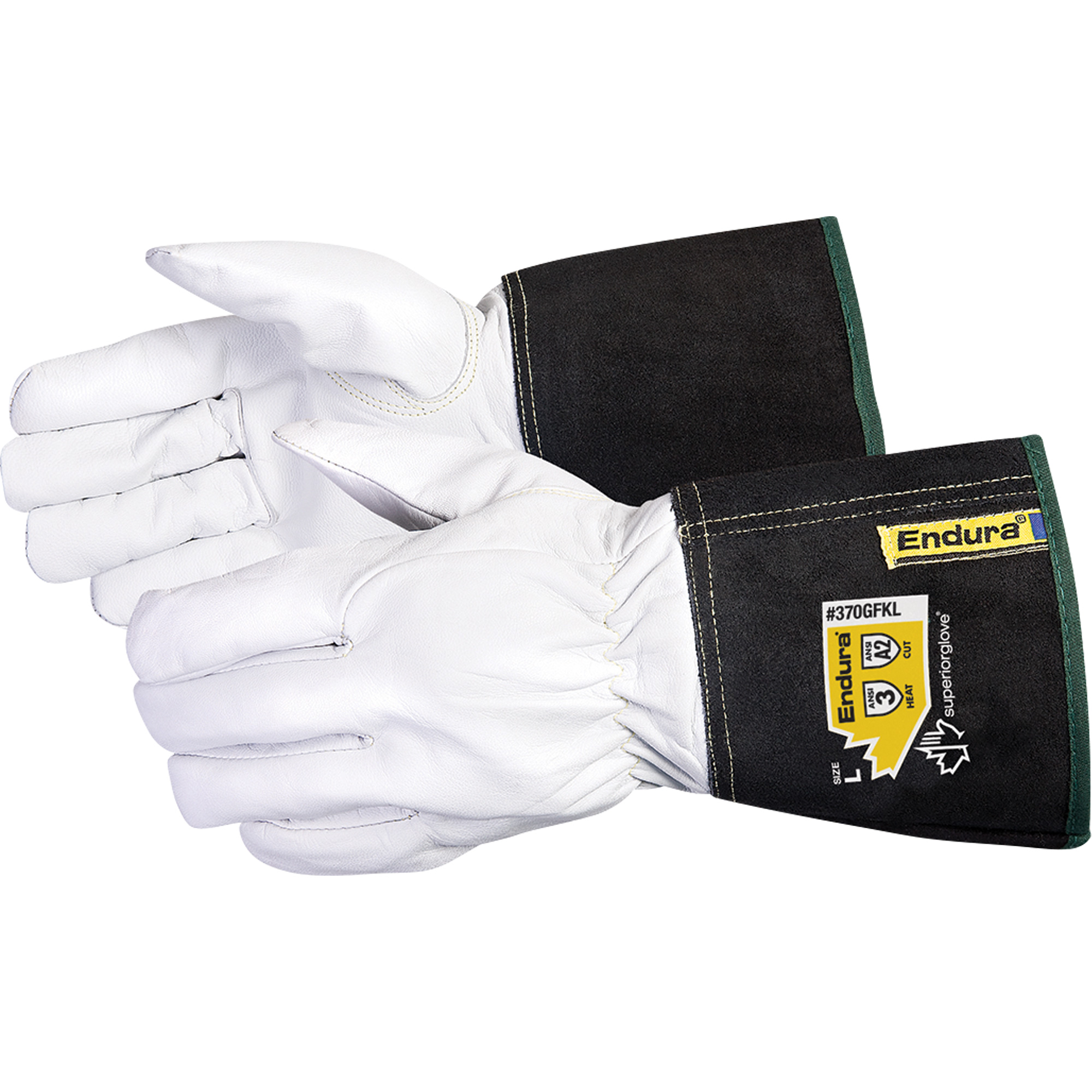 Gants de soudage à l'arc TIG EnduraMD, Cuir fleur de chèvre, Taille Moyen