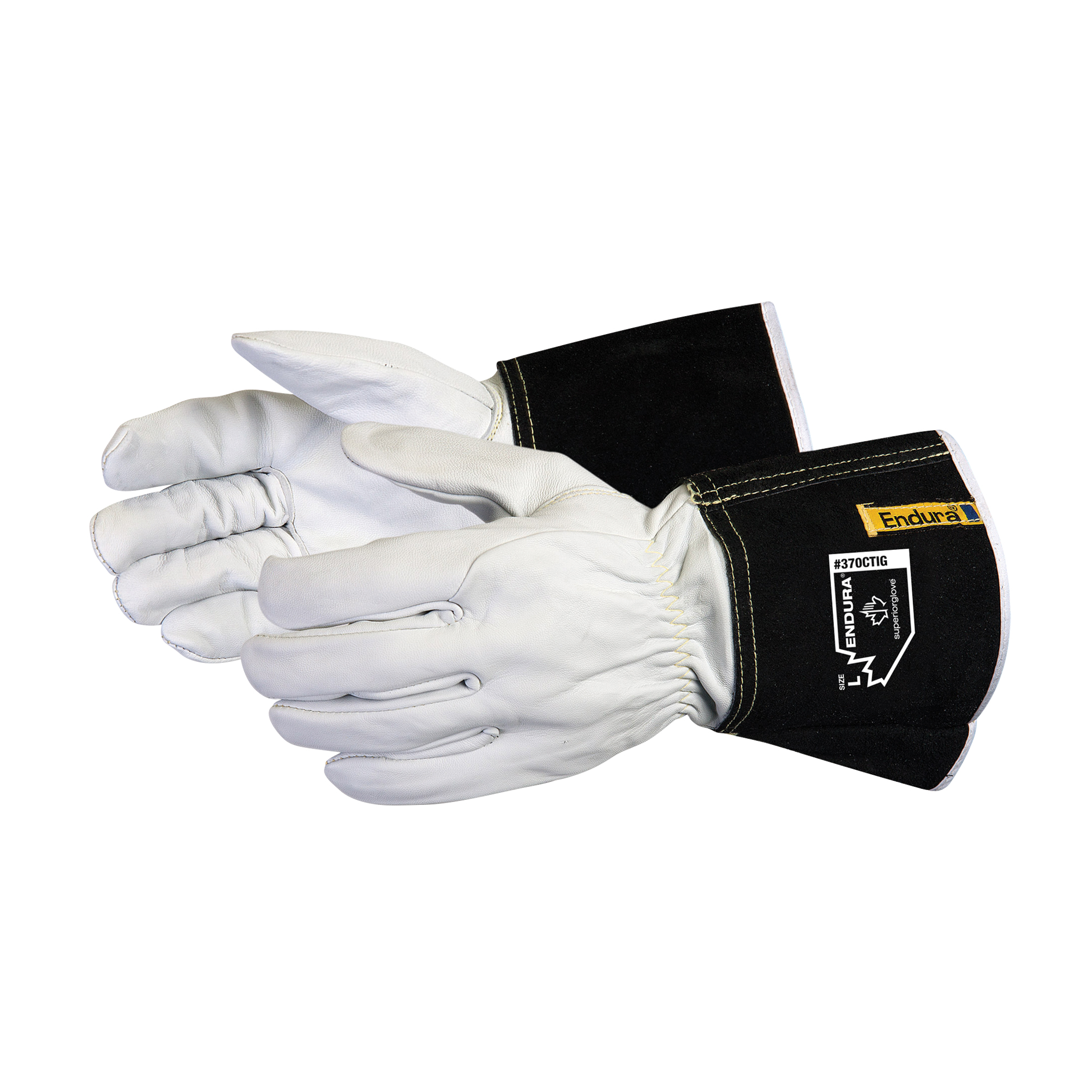 Gants de soudage EnduraMD, Cuir fleur de chèvre, Taille Grand