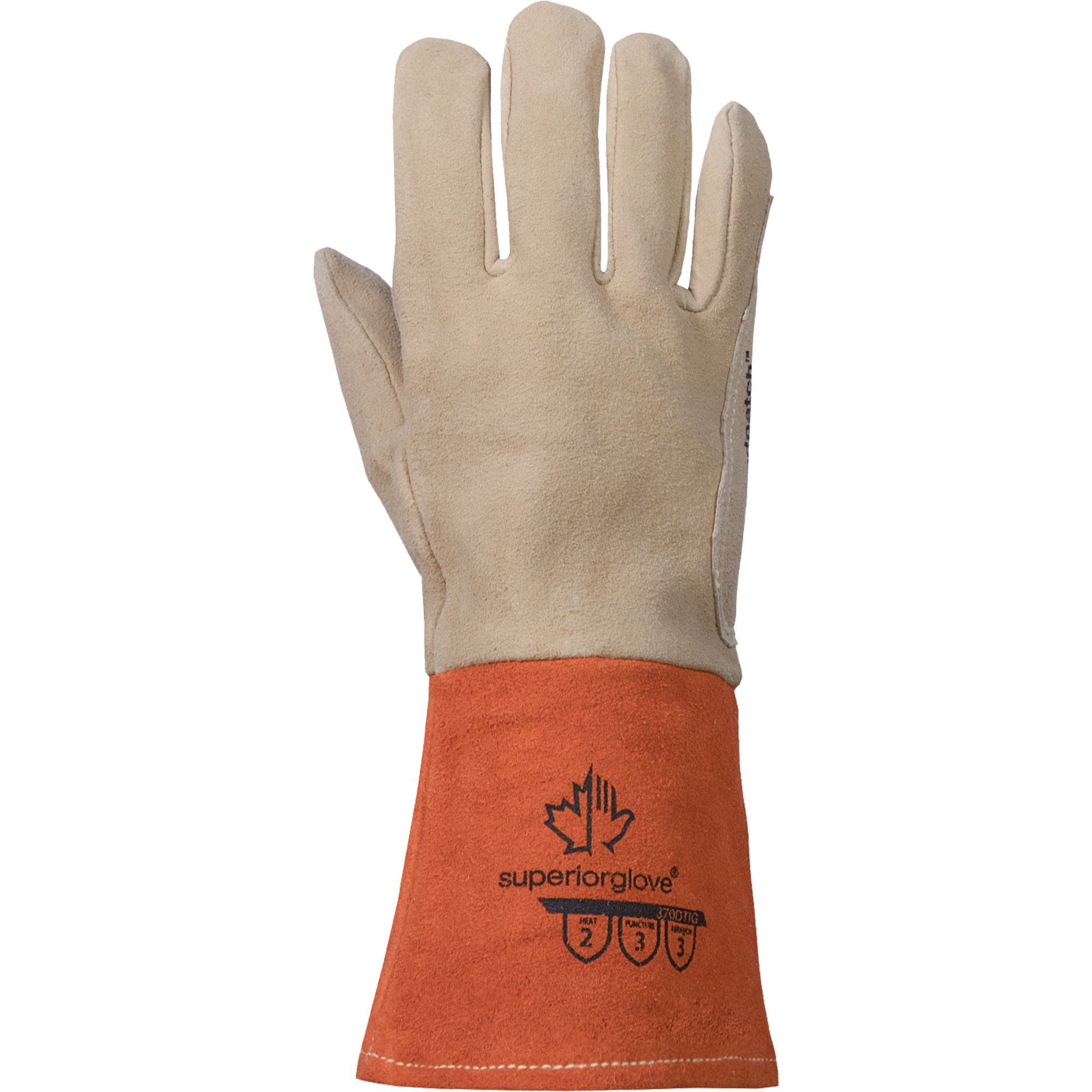 Gants de soudage TIG, Cuir fleur de daim, Taille Moyen