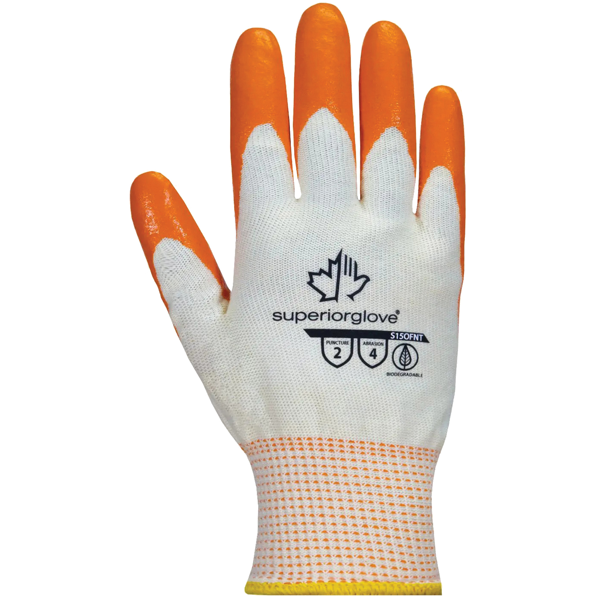 Gants DexterityMD, 10/T-Grand, Rêvetement Mousse de nitrile, Calibre 15, Enveloppe en Coton