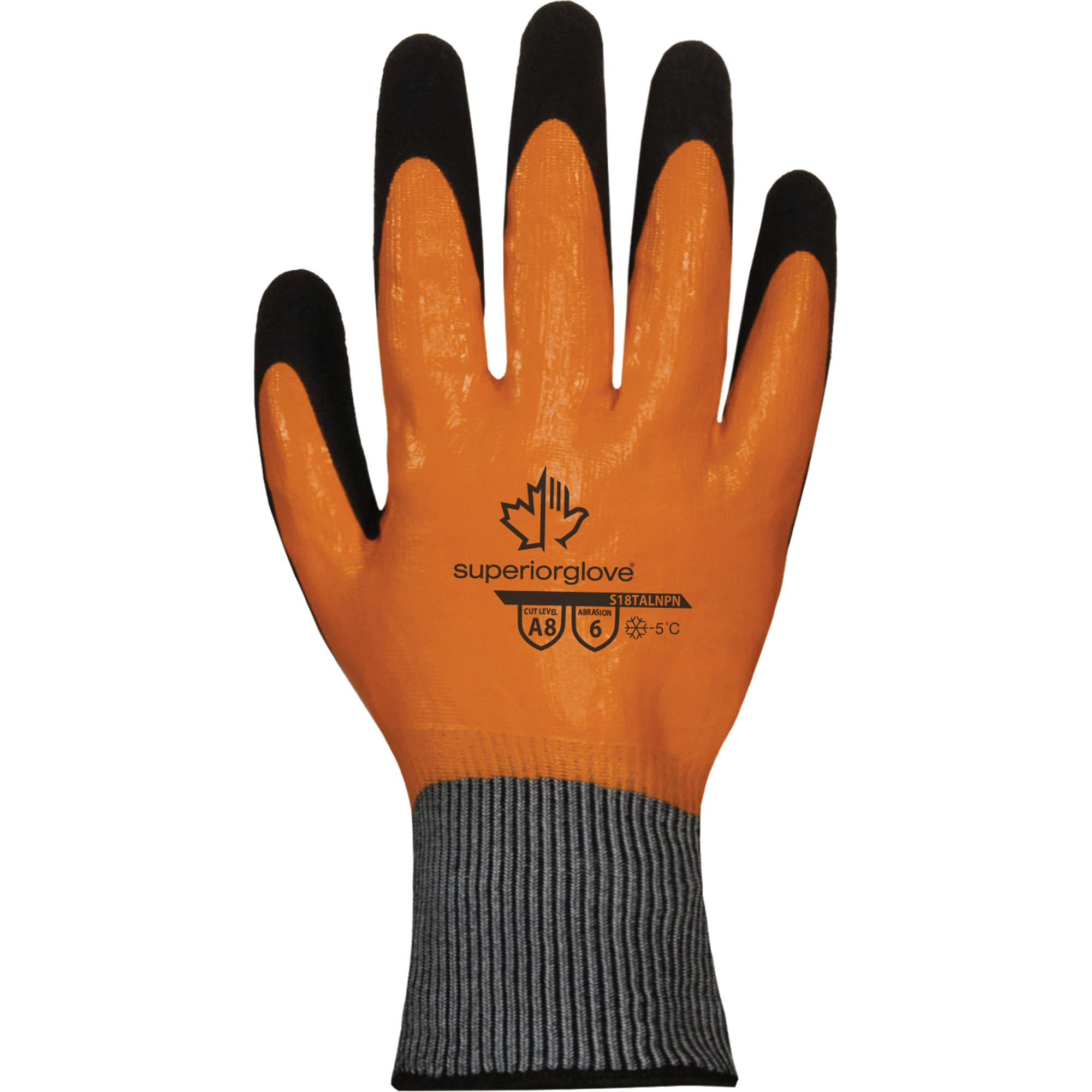Gants d'hiver résistants à la coupe DexterityMD S18TALNPN, Taille 11, Calibre 18, Revêtement Nitrile, Enveloppe en TenActivMC, ASTM ANSI niveau A8