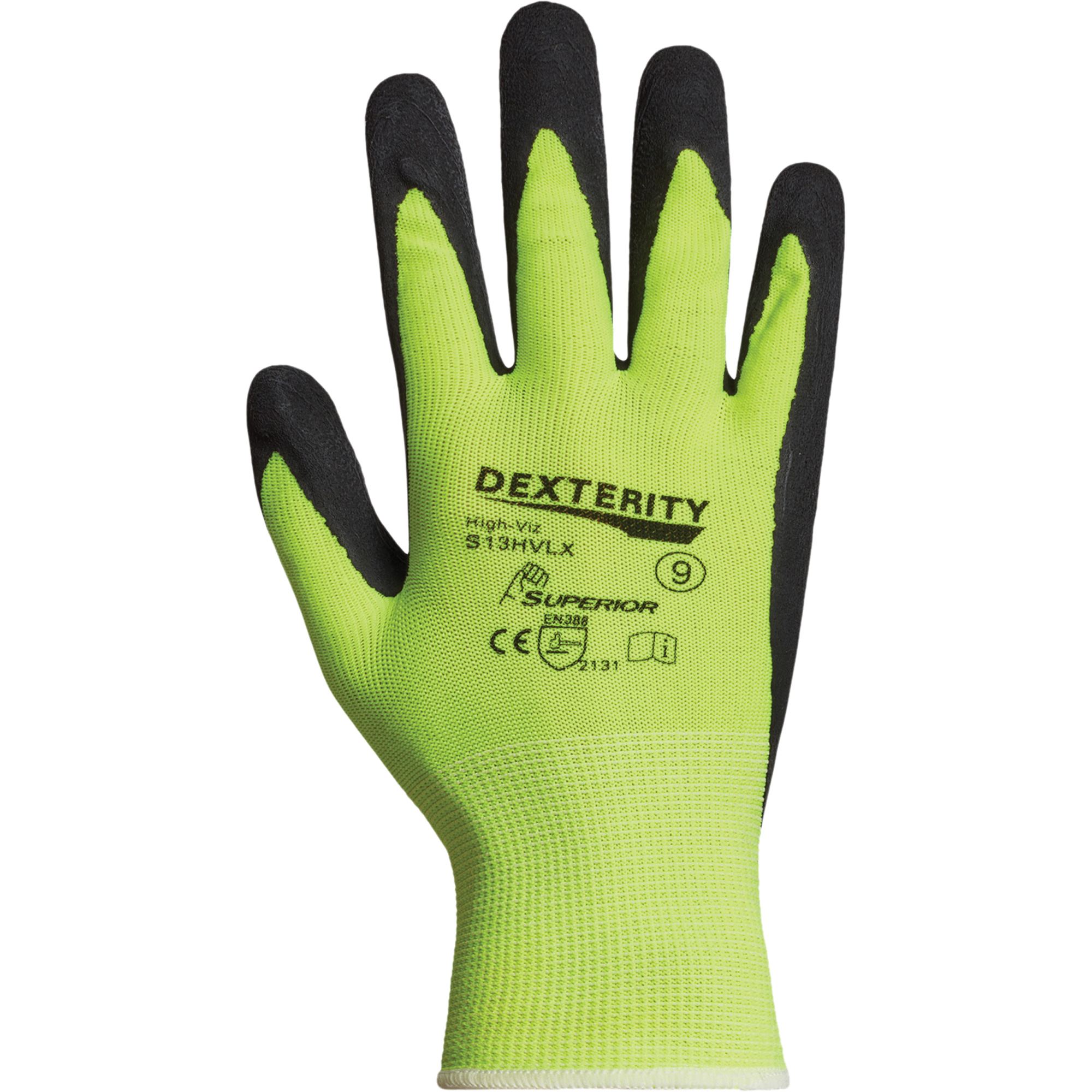 Gants enduits DexterityMD, 10, Rêvetement Latex, Calibre 13, Enveloppe en Polyester