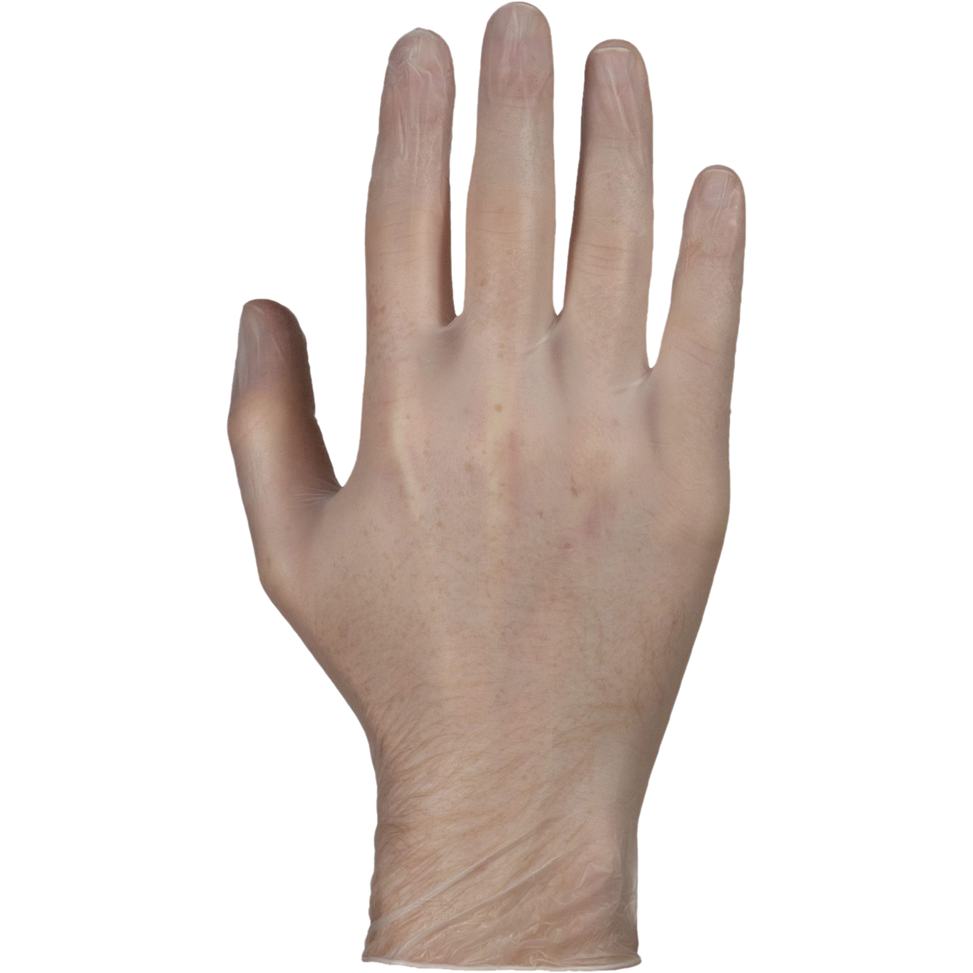 Gants jetables, Petit, Vinyle, 4 mils, Sans poudre, Blanc