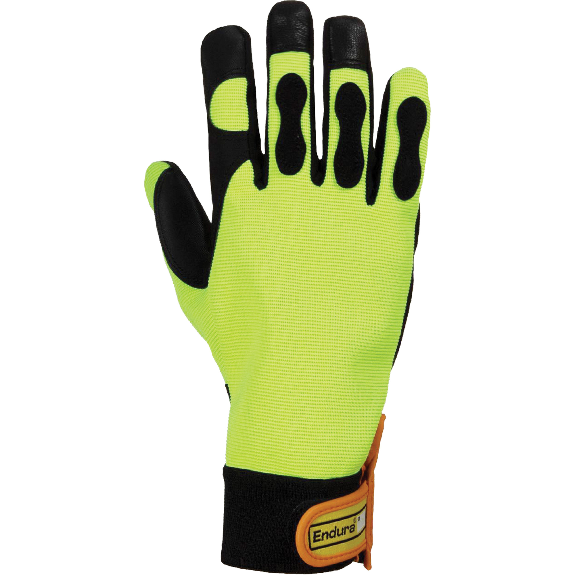 Gants pour scie à chaîne haute visibilité EnduraMD, Taille Grand/9, Paume Chèvre