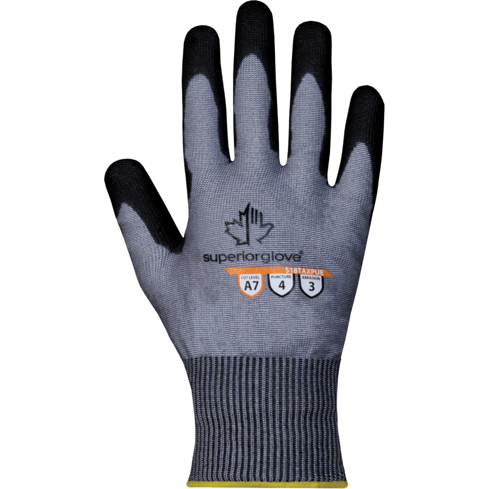 Gants résistant à la coupe S18TAXPUE, Taille 8, Calibre 18, Revêtement Polyuréthane, Enveloppe en TenActivMC, ASTM ANSI niveau A7